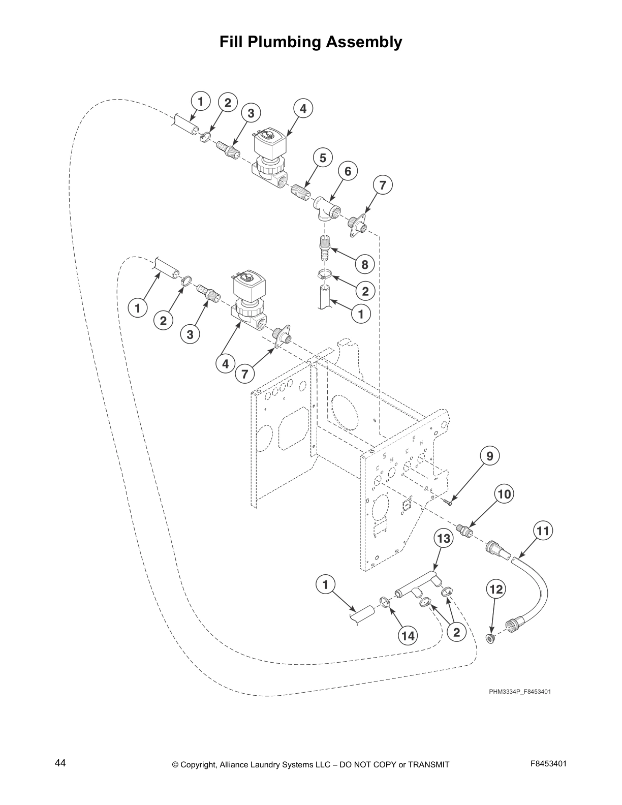 Fill Plumbing Assembly