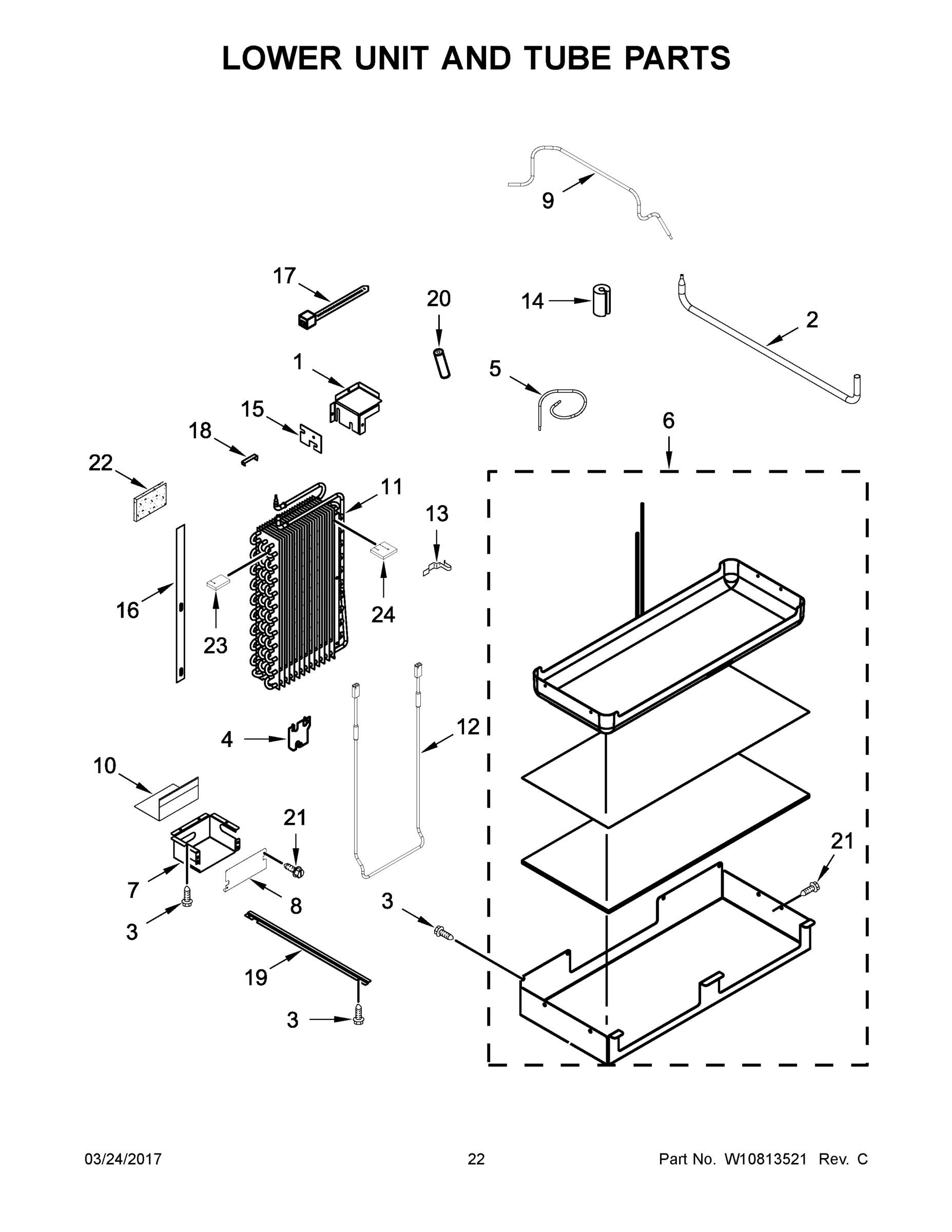 12 - LOWER UNIT AND TUBE PARTS