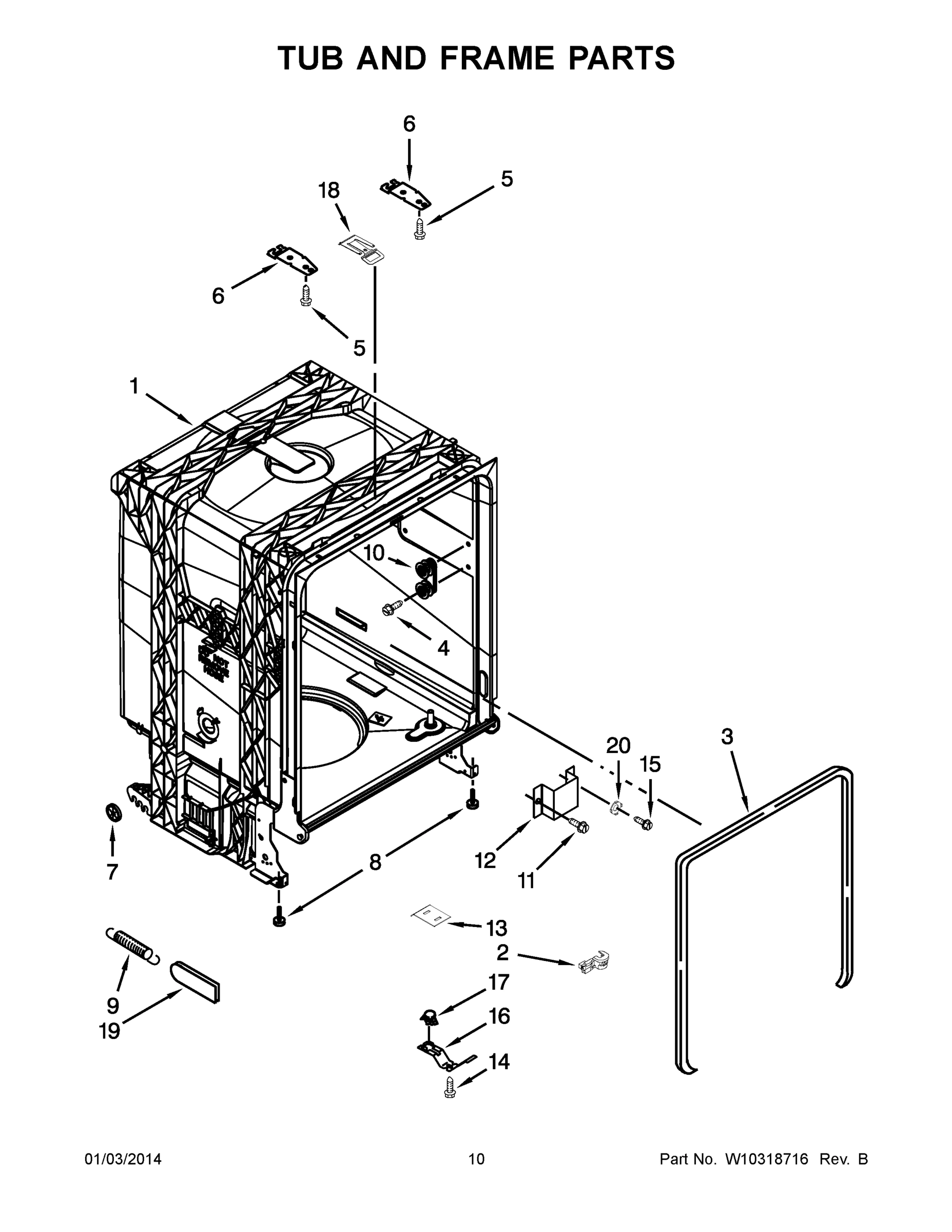 06 - TUB AND FRAME PARTS