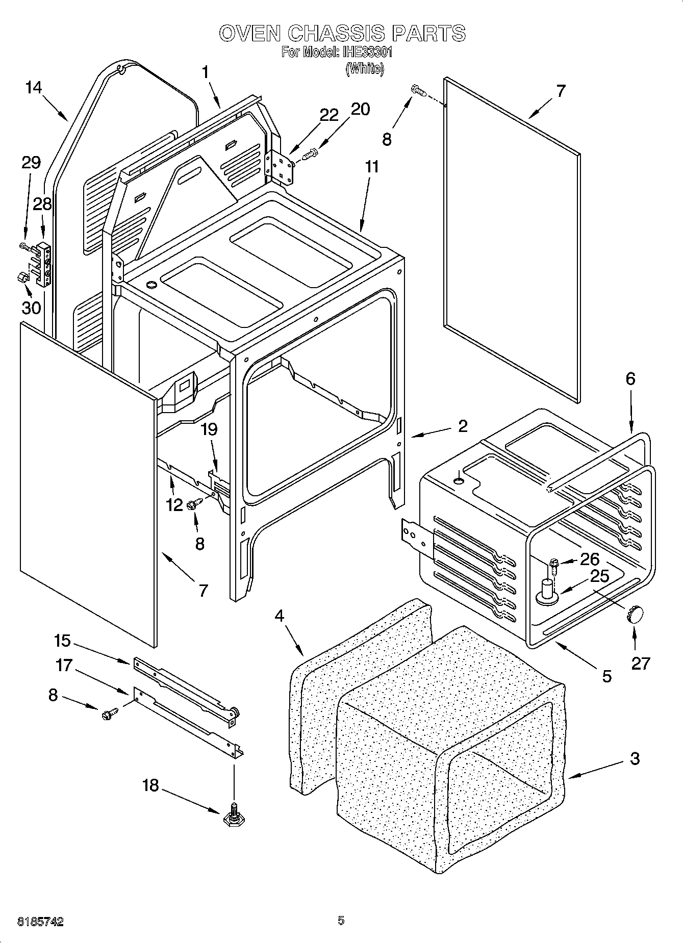 04 - OVEN CHASSIS PARTS