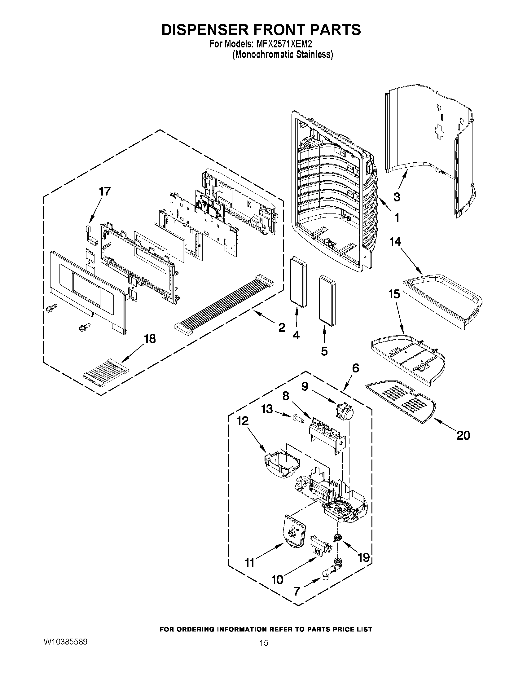 08 - DISPENSER FRONT PARTS