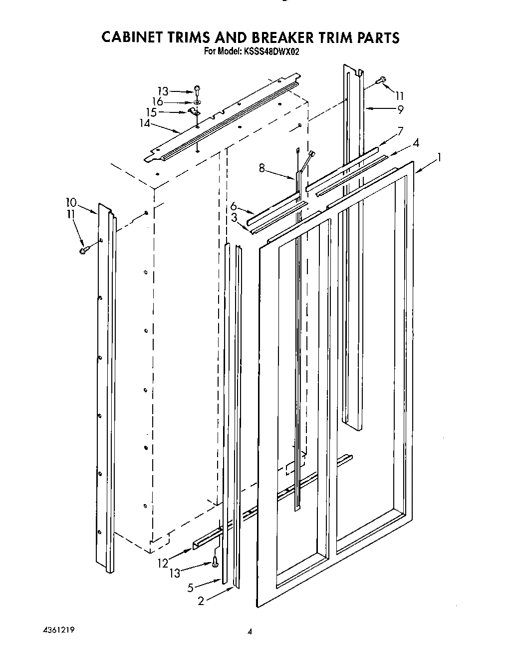 03 - CABINET TRIMS AND BREAKER TRIM
