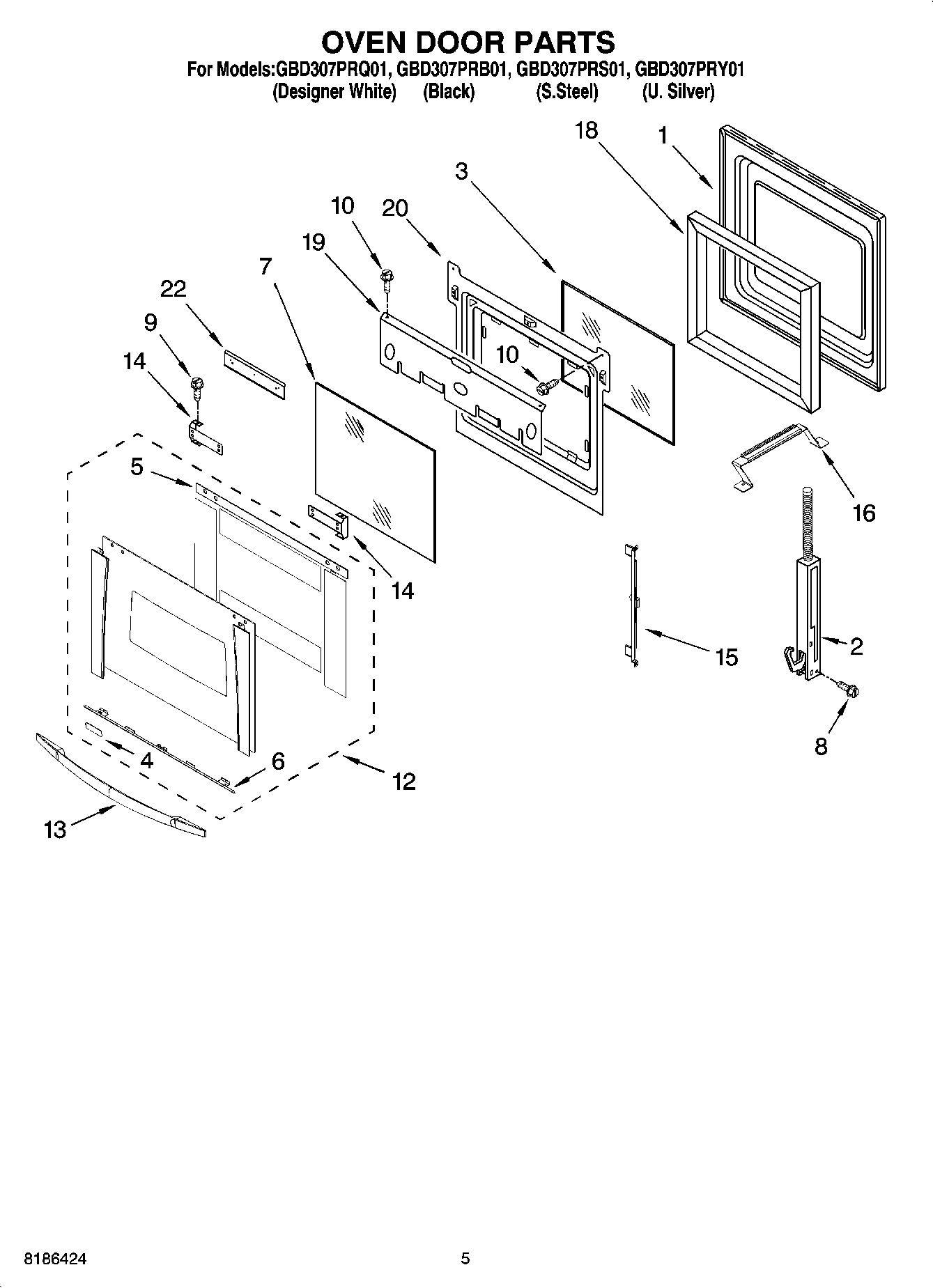03 - OVEN DOOR PARTS
