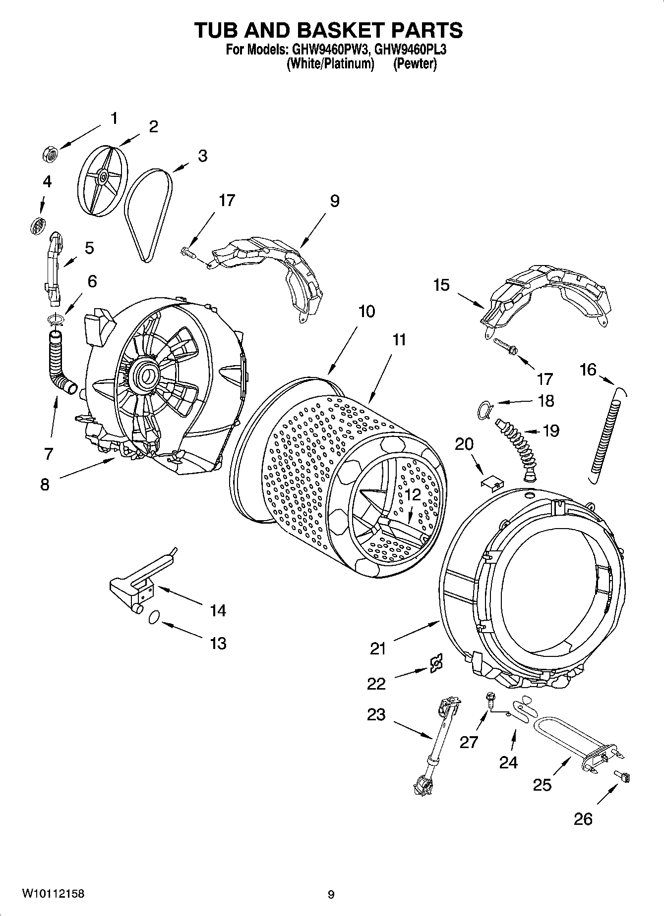 05 - TUB AND BASKET PARTS