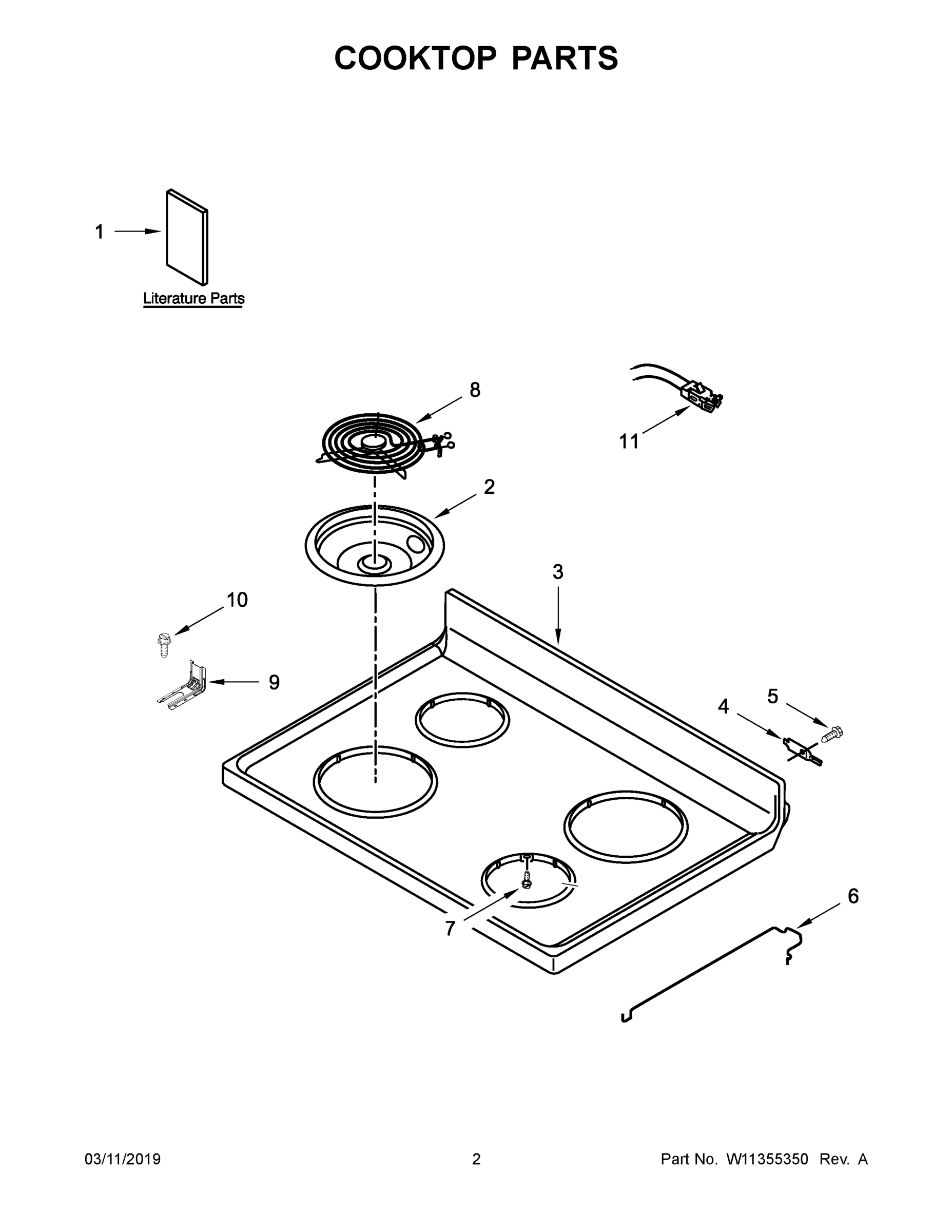 02 - COOKTOP PARTS