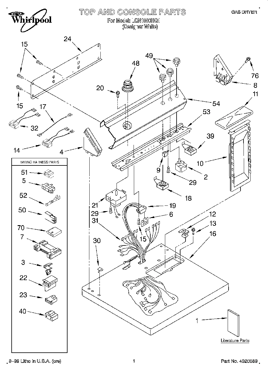 01 - TOP AND CONSOLE, LIT/OPTIONAL