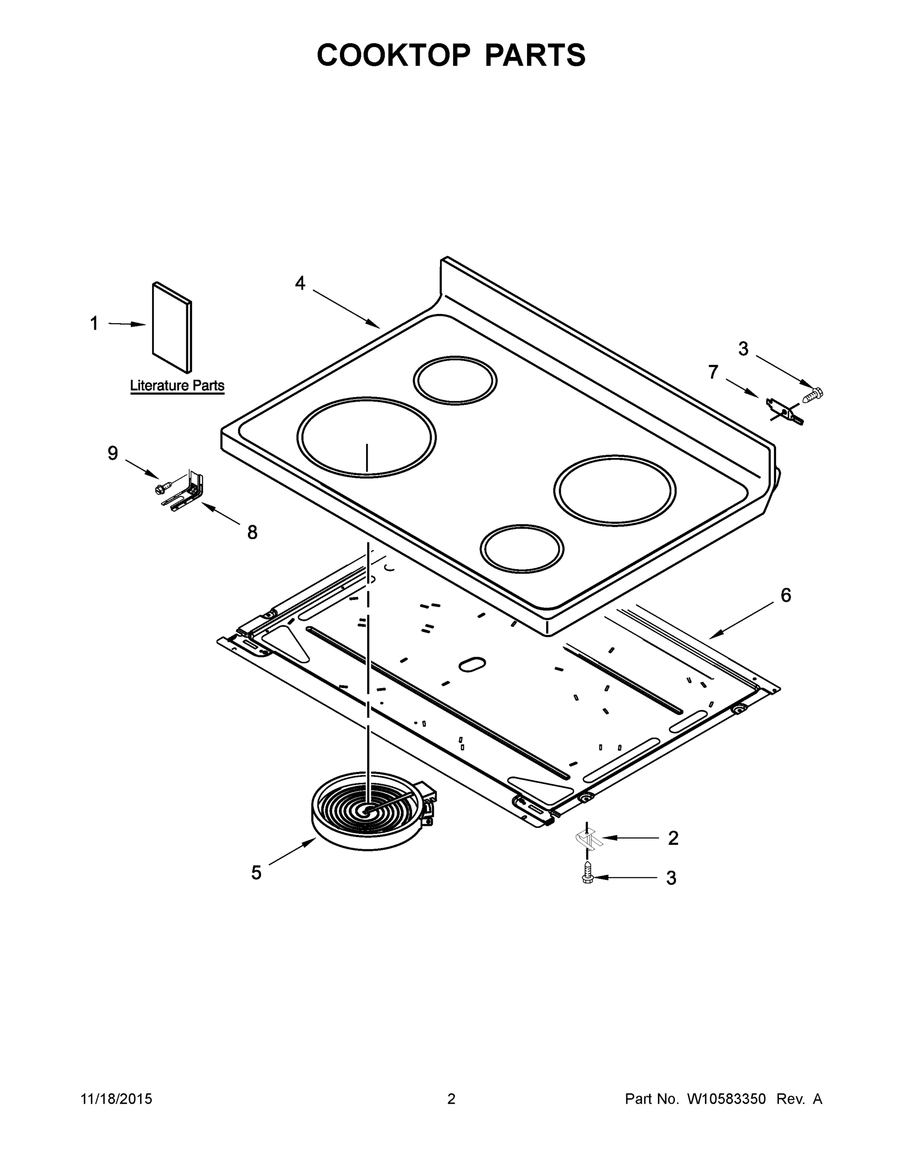 02 - COOKTOP PARTS