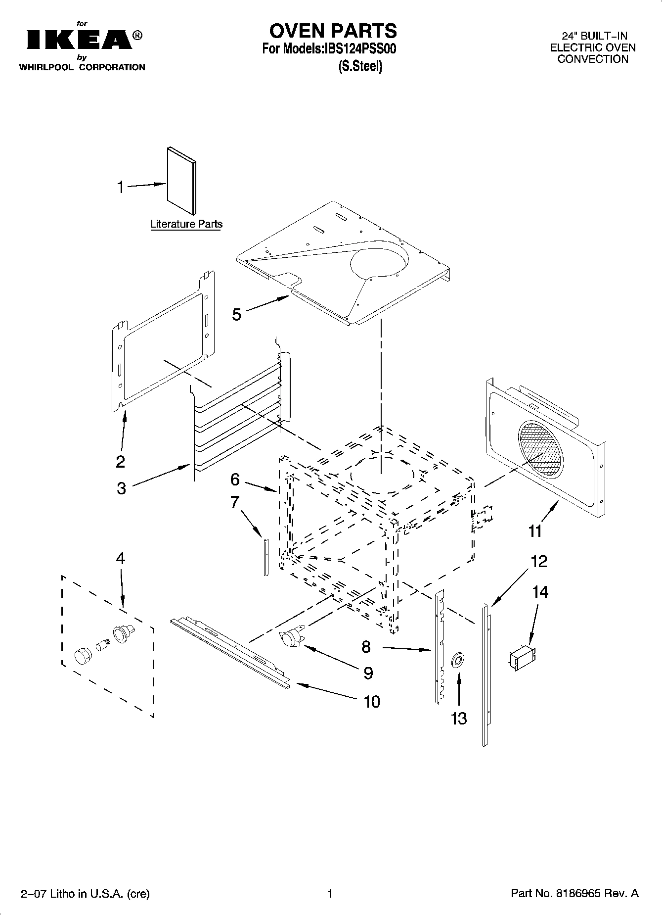 01 - OVEN PARTS