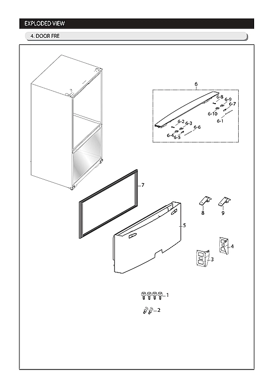 Freezer Door Parts