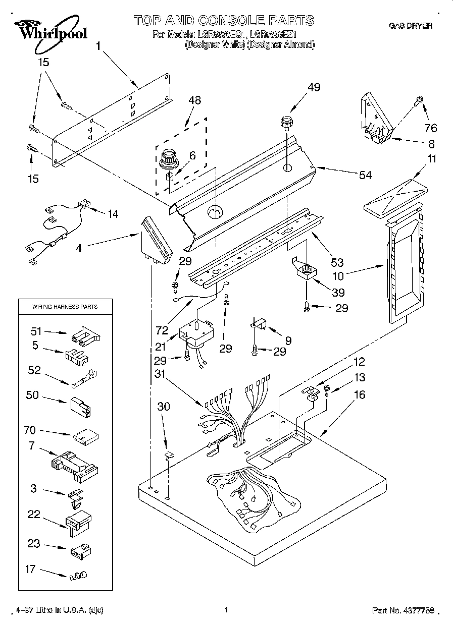 01 - TOP AND CONSOLE, LIT/OPTIONAL