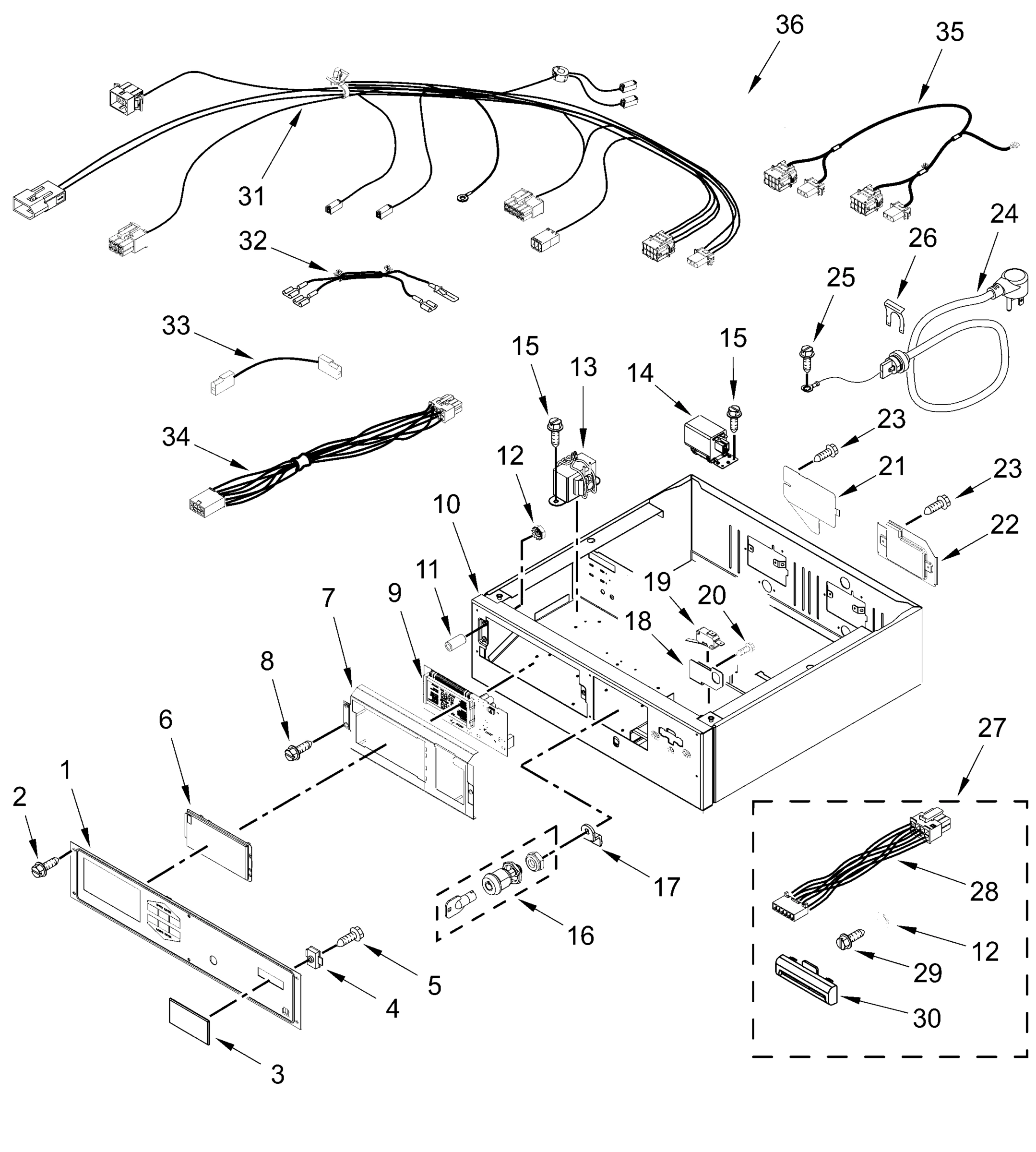 CONTROL PANEL AND SEPARATOR PARTS