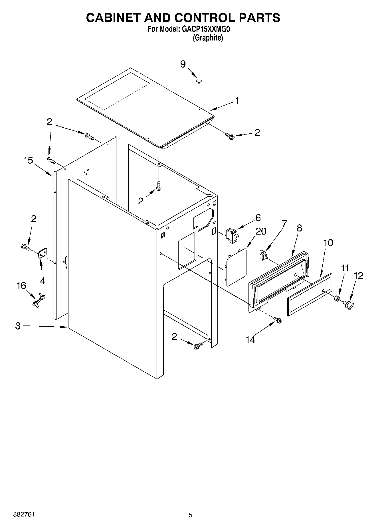05 - CABINET AND CONTROL PARTS