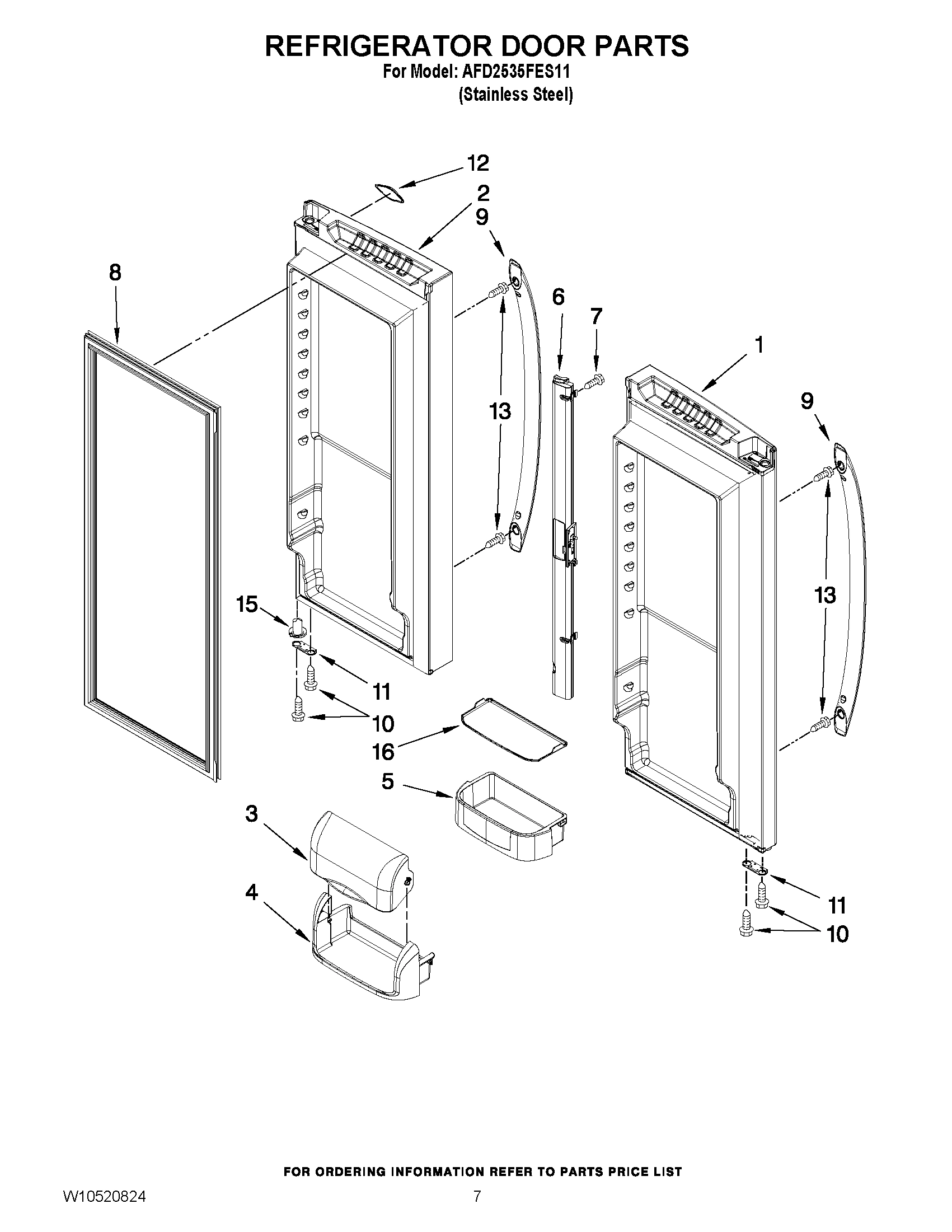 04 - REFRIGERATOR DOOR PARTS