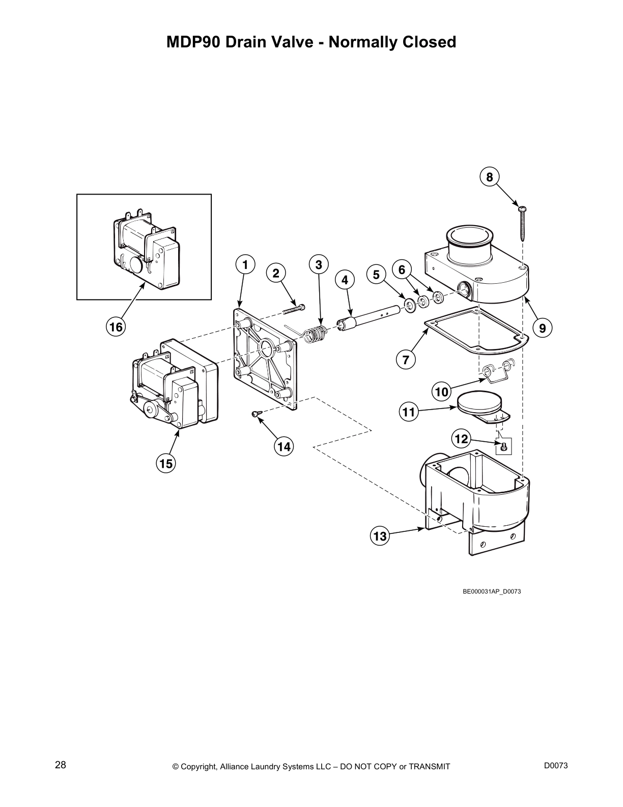 MDP90 Drain Valve - Normally Closed