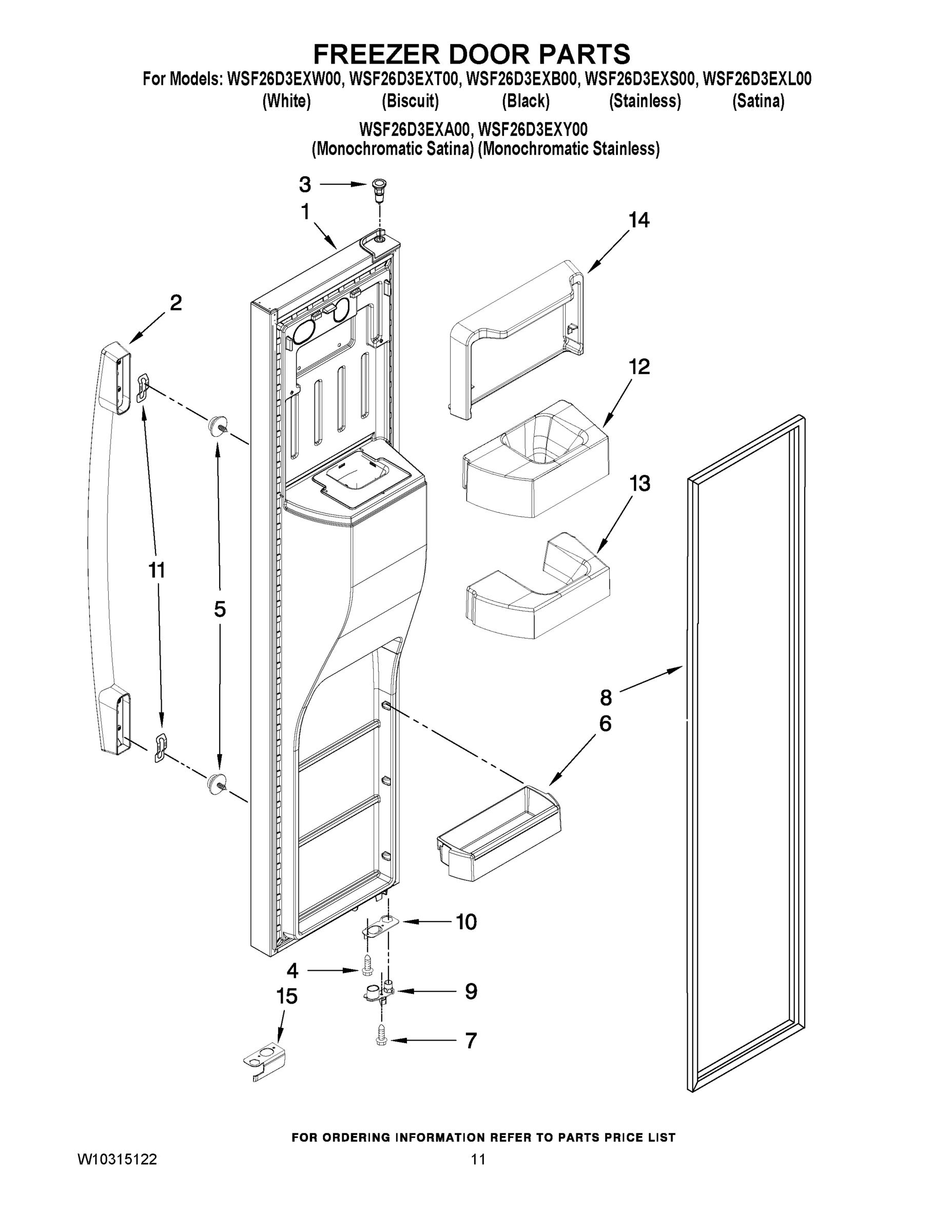 07 - FREEZER DOOR PARTS