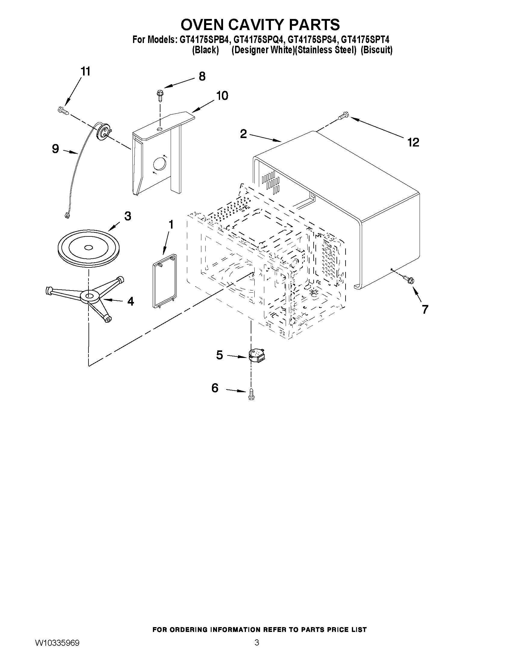 03 - OVEN CAVITY PARTS