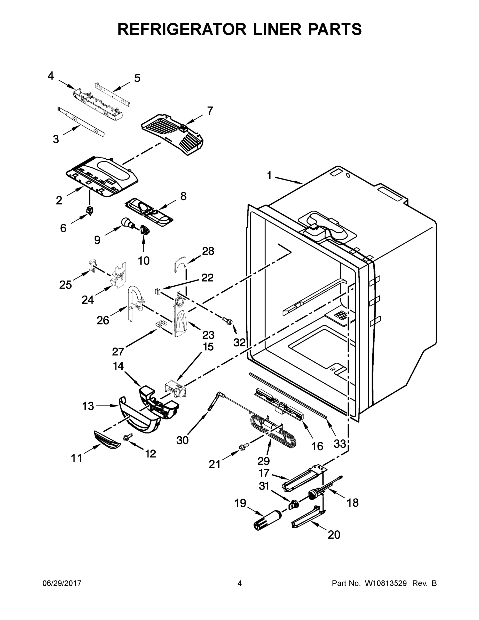 03 - REFRIGERATOR LINER PARTS