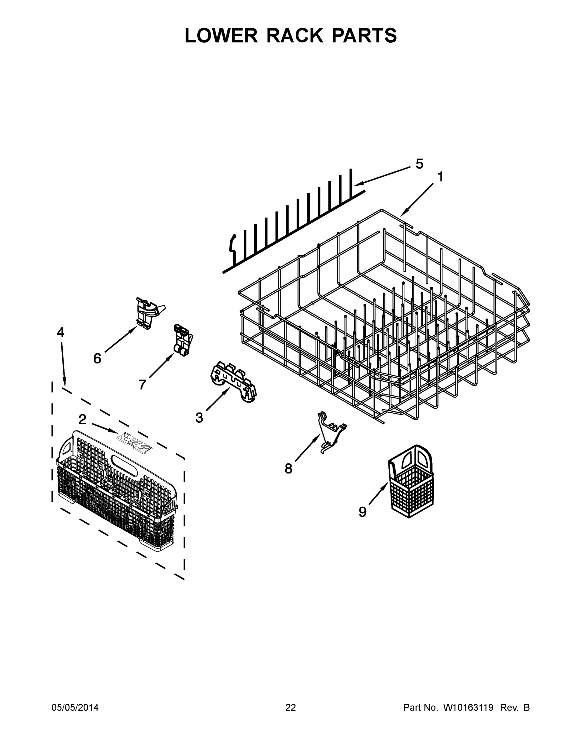 12 - LOWER RACK PARTS