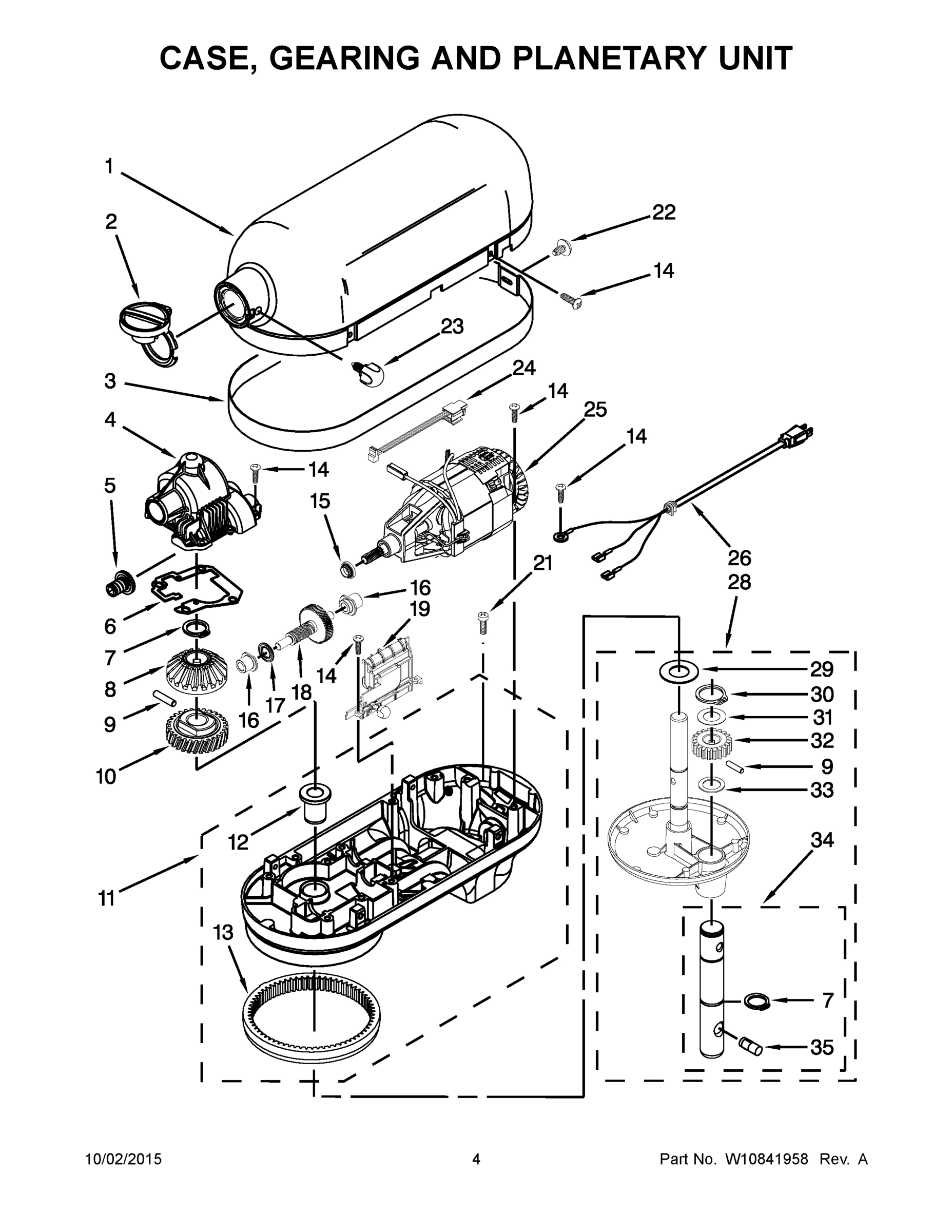 03 - CASE, GEARING AND PLANETARY UNIT