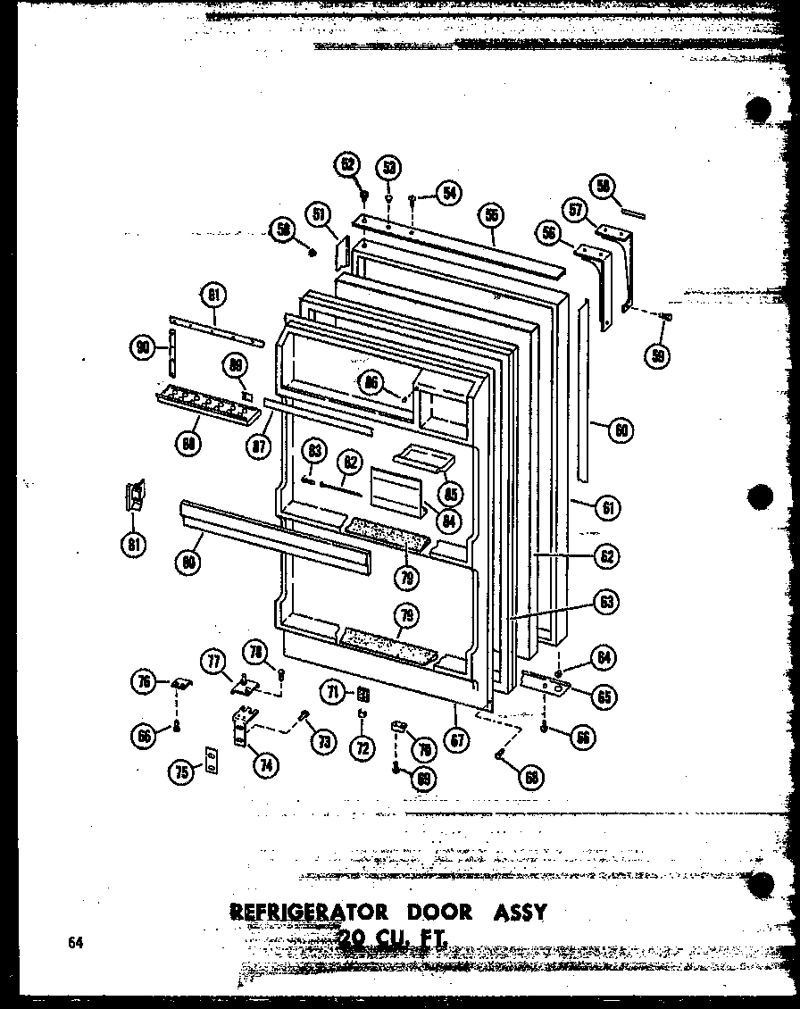 08 - REF DOOR ASSY 20 CU. FT.