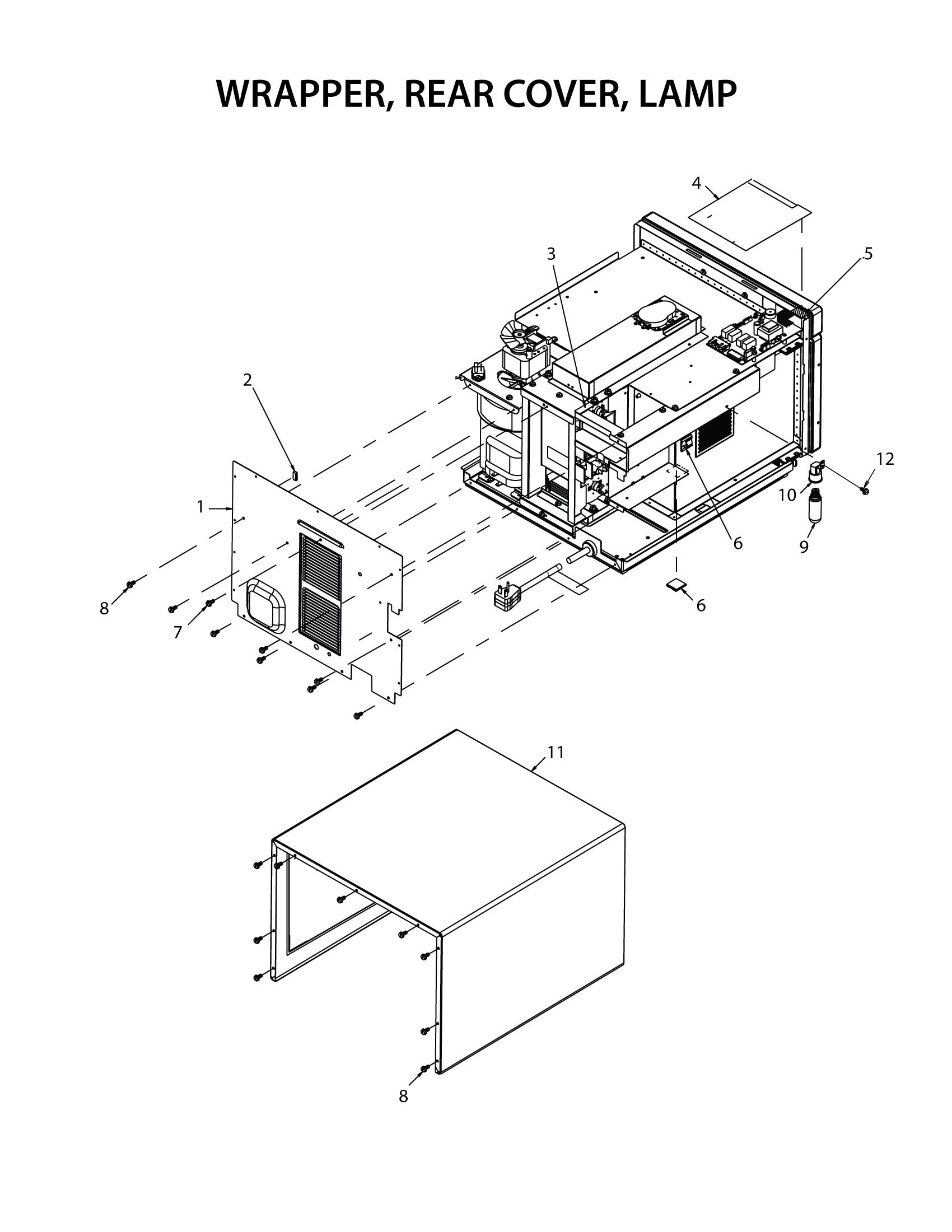 WRAPPER / REAR COVER / LAMP