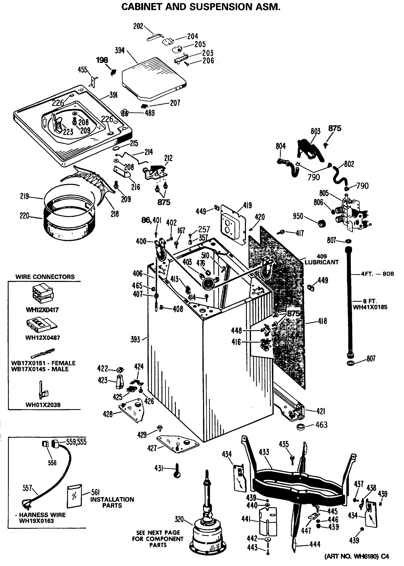 CABINET AND SUSPENSION ASM.