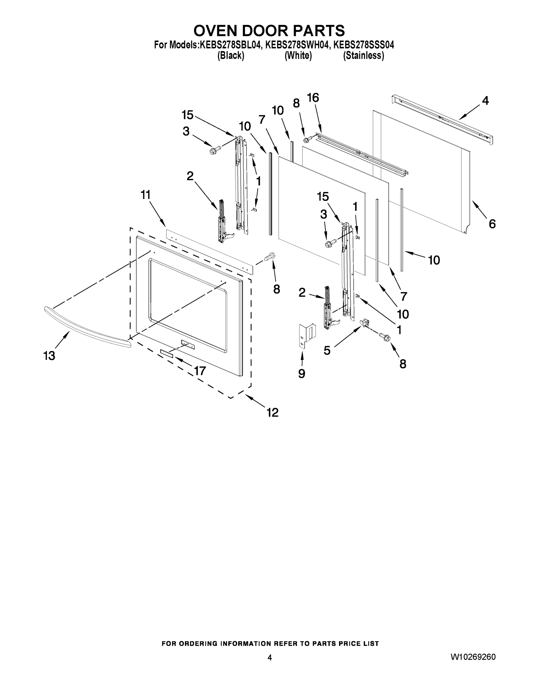 03 - OVEN DOOR PARTS