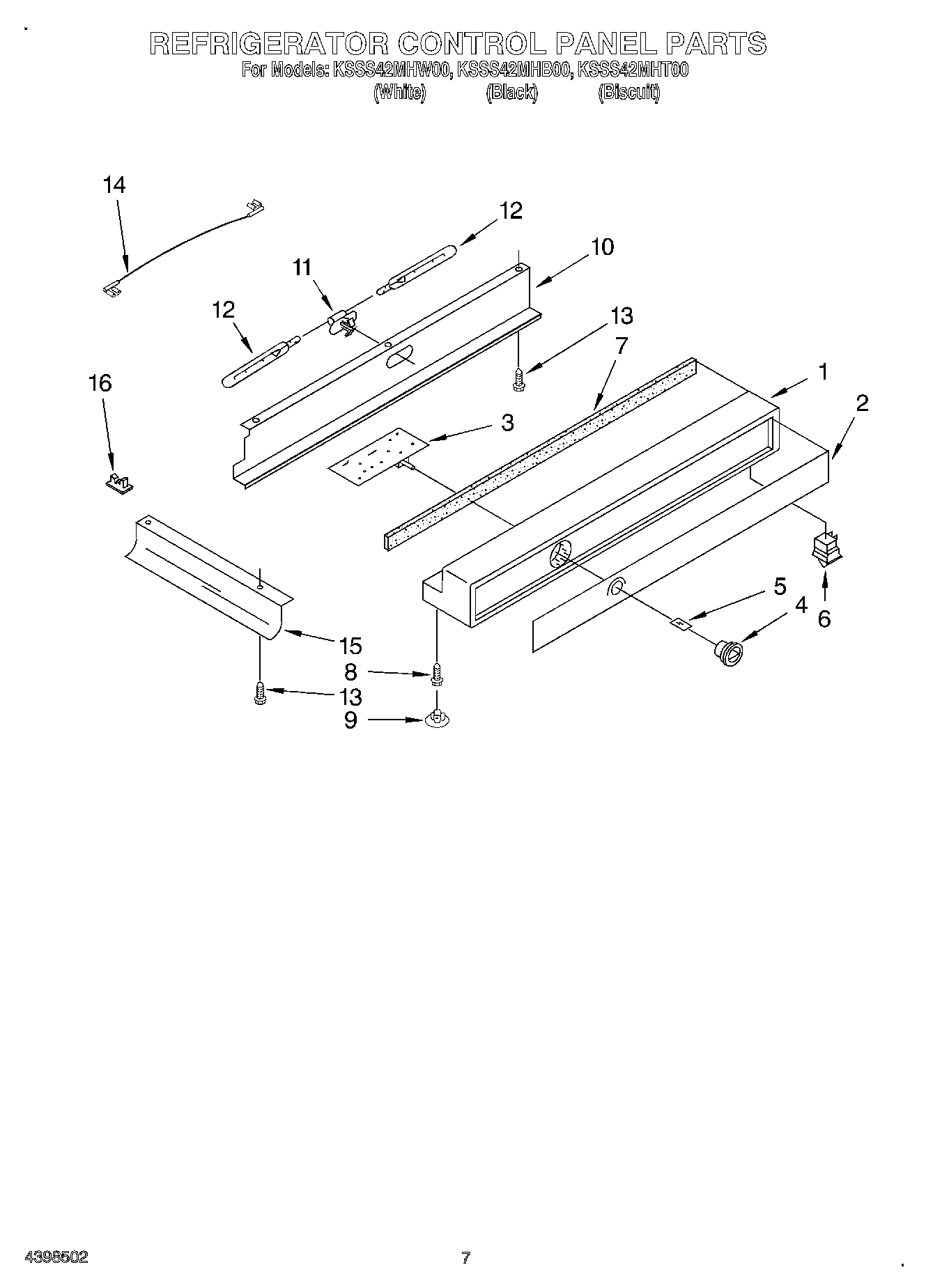 05 - REFRIGERATOR CONTROL PANEL