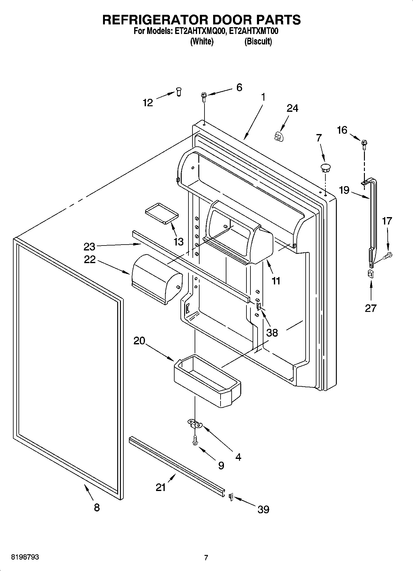 04 - REFRIGERATOR DOOR PARTS