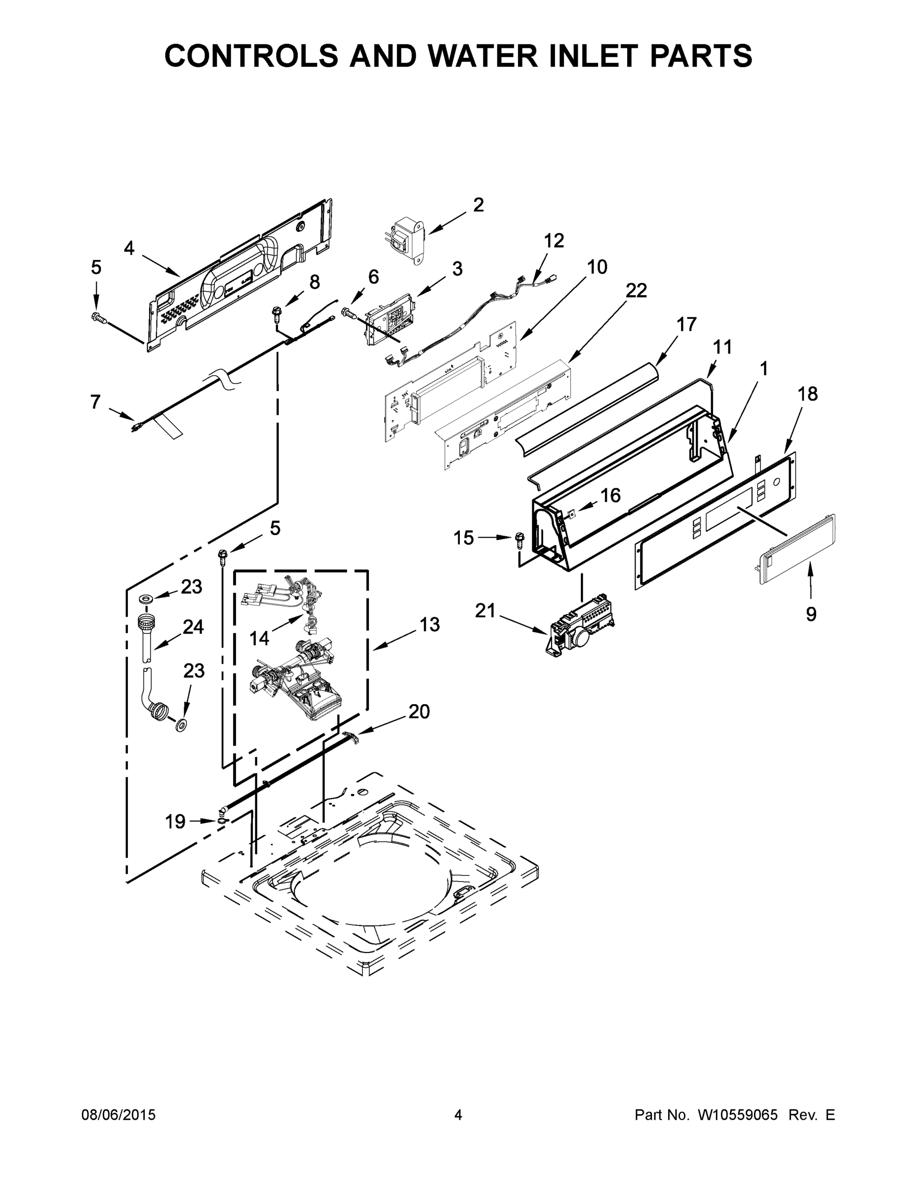 03 - CONTROLS AND WATER INLET PARTS