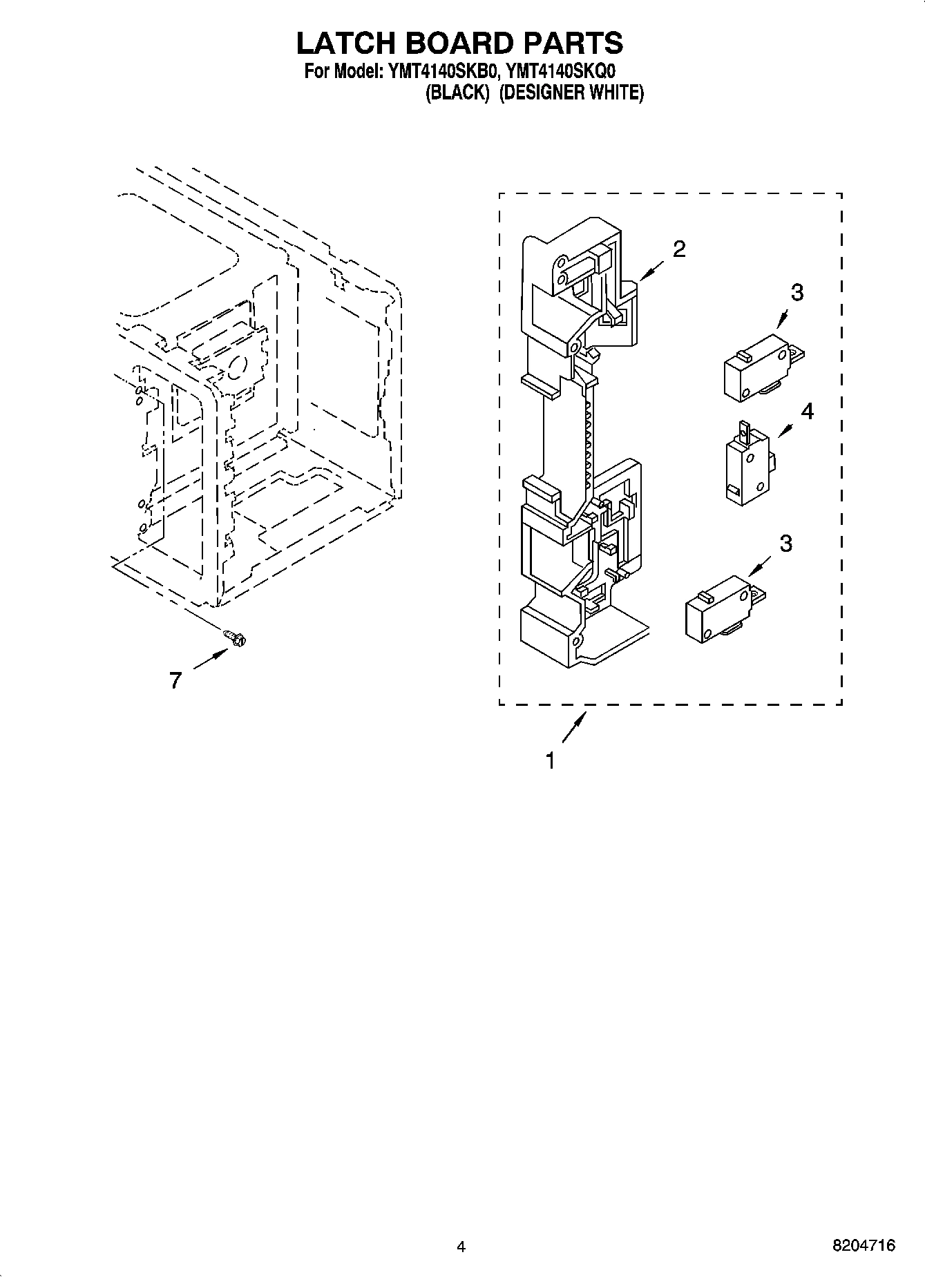 04 - LATCH BOARD PARTS