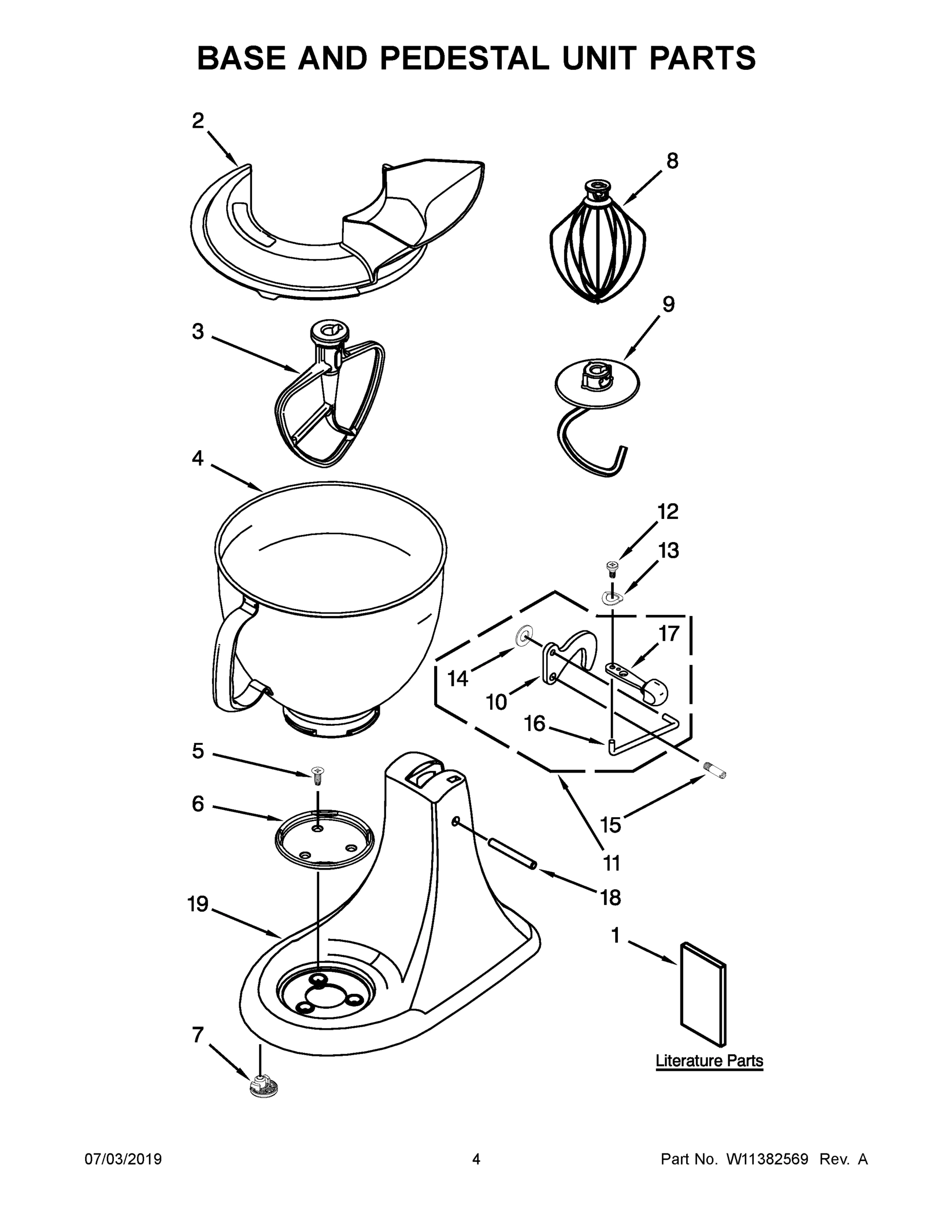03 - BASE AND PEDESTAL UNIT PARTS