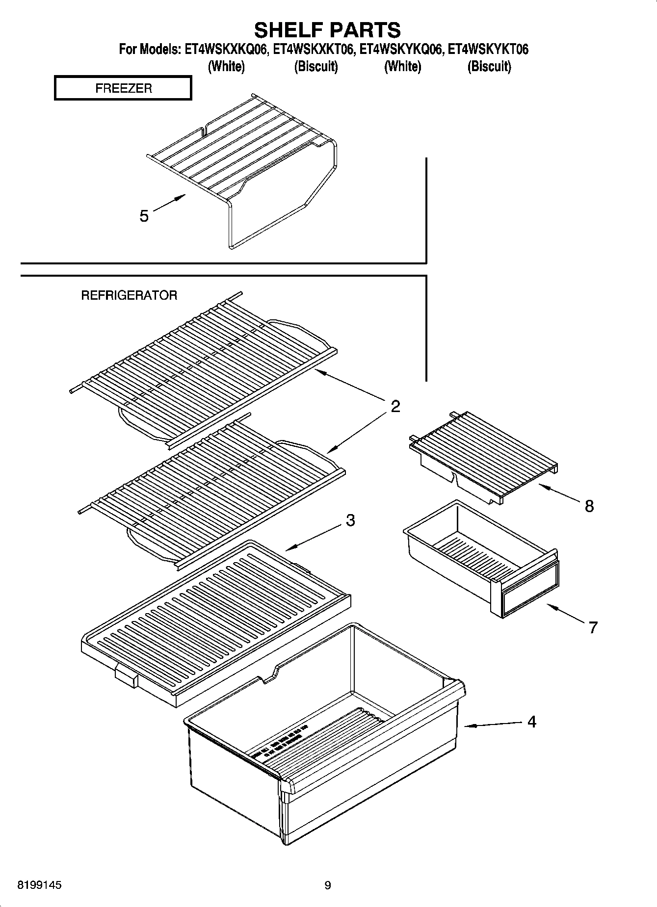 05 - SHELF PARTS, OPTIONAL PARTS