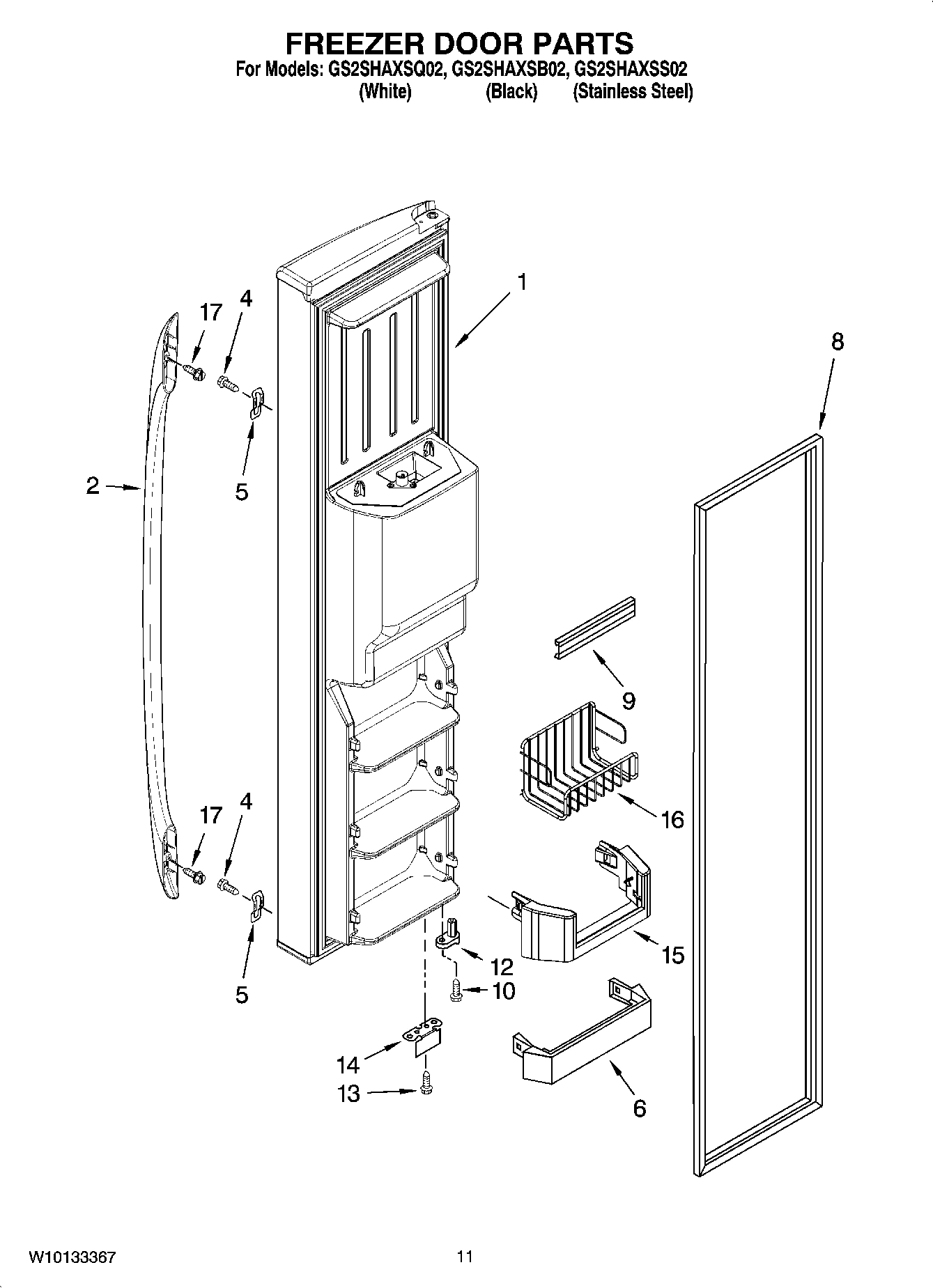 07 - FREEZER DOOR PARTS