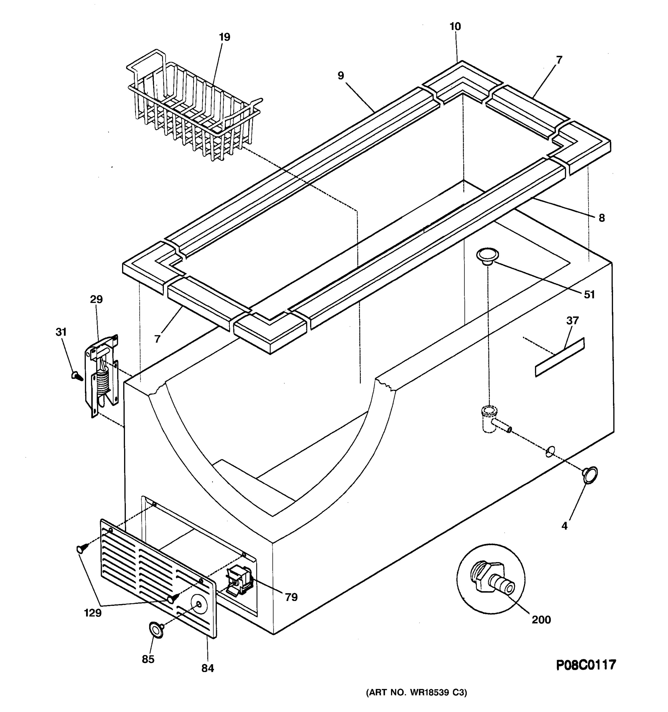 CABINET, CONTROLS & SHELVES