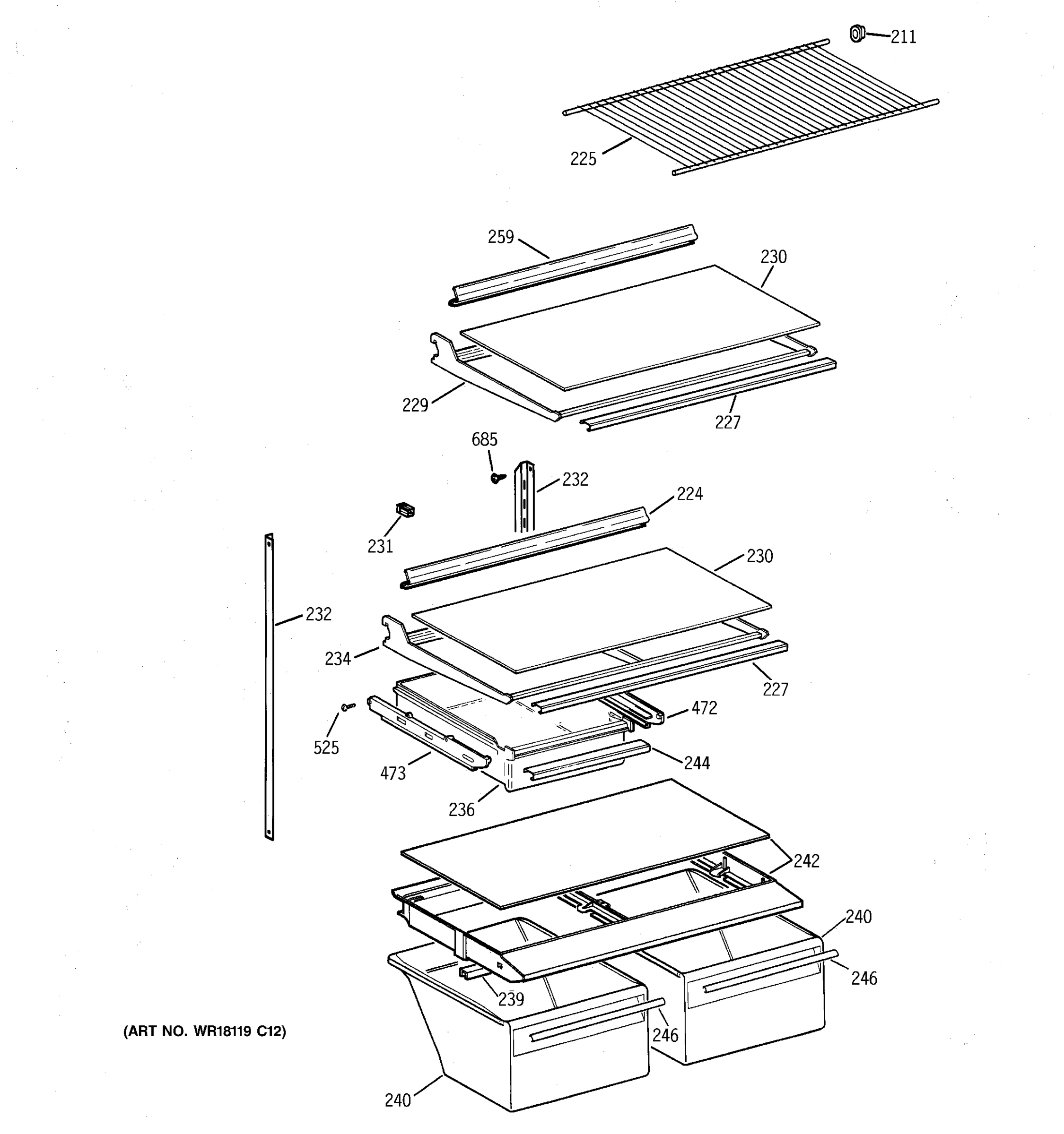 SHELF PARTS