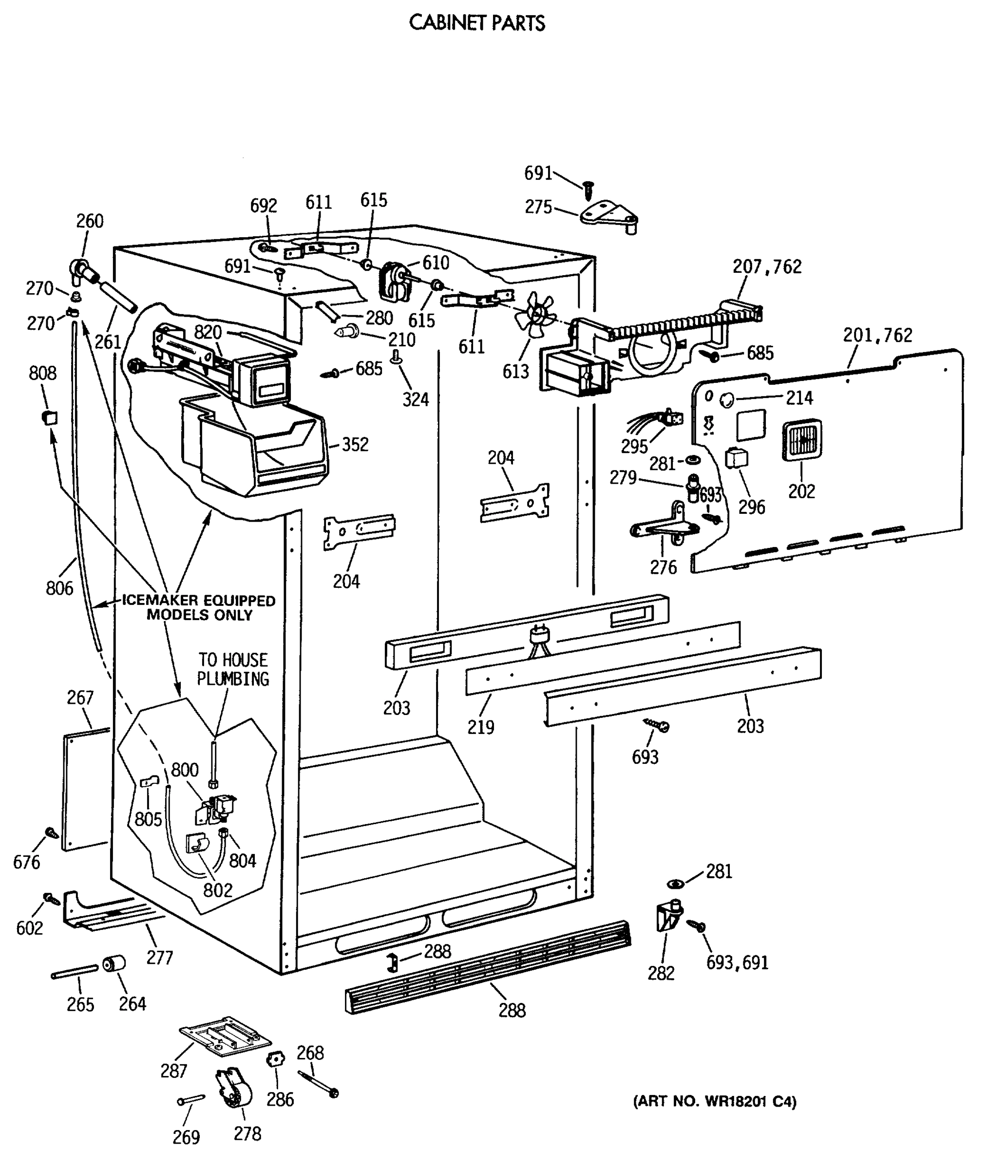CABINET PARTS