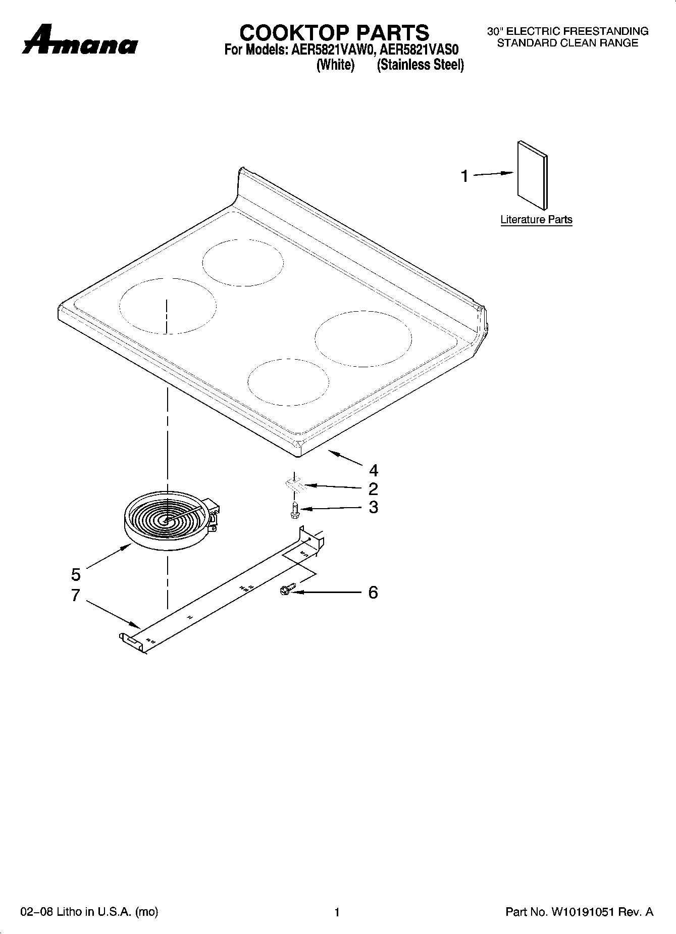01 - COOKTOP PARTS
