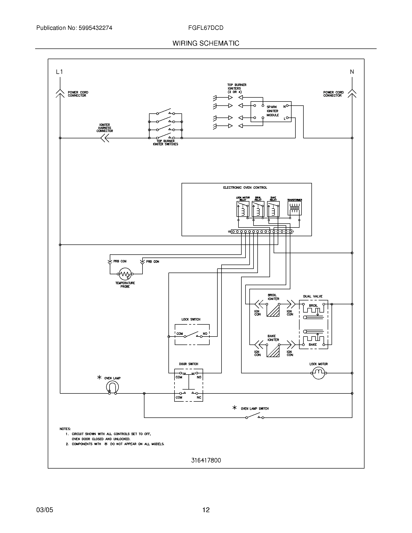 12 - WIRING SCHEMATIC