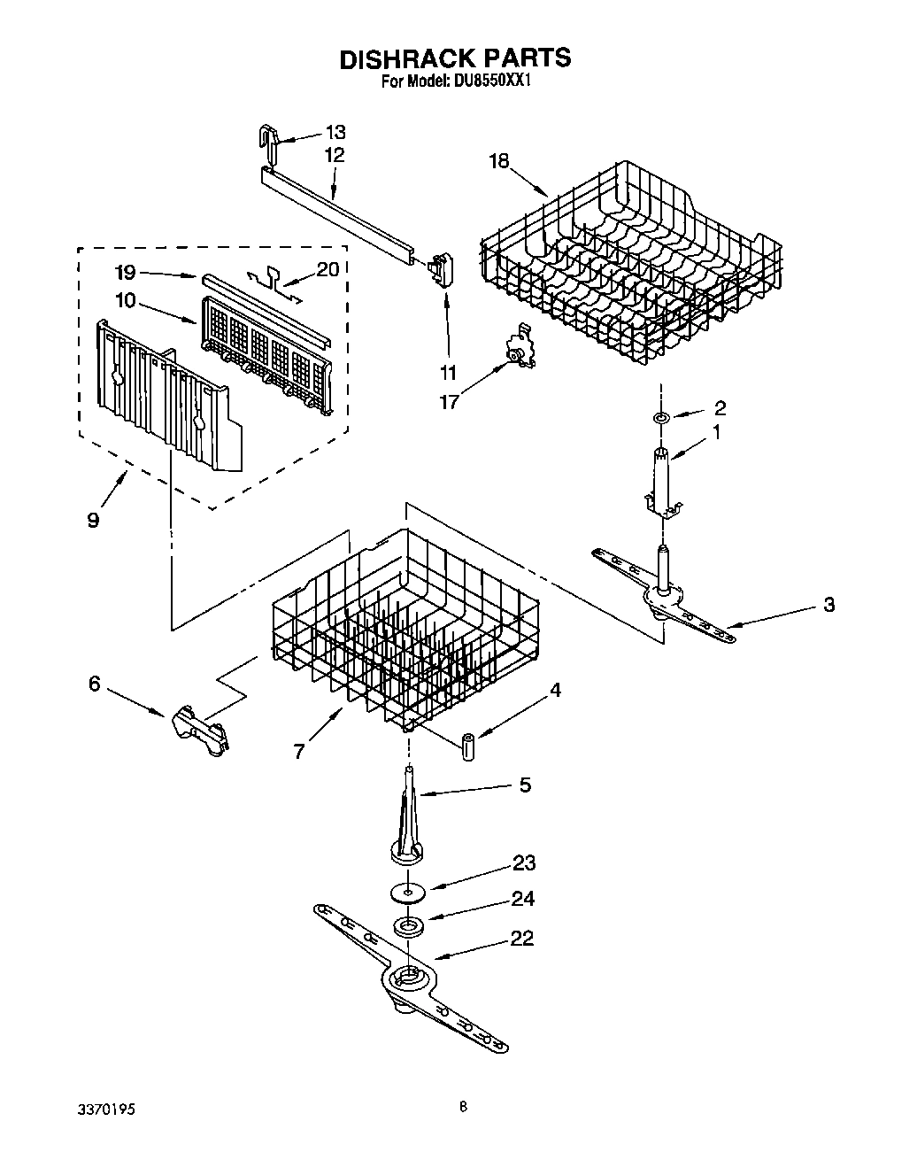 06 - DISHRACK, LIT/OPTIONAL