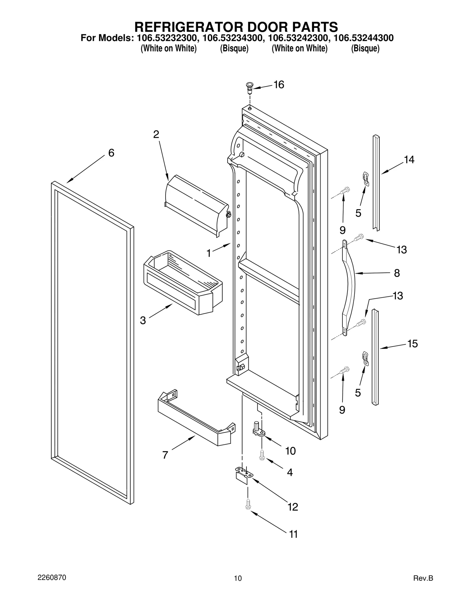 REFRIGERATOR DOOR PARTS