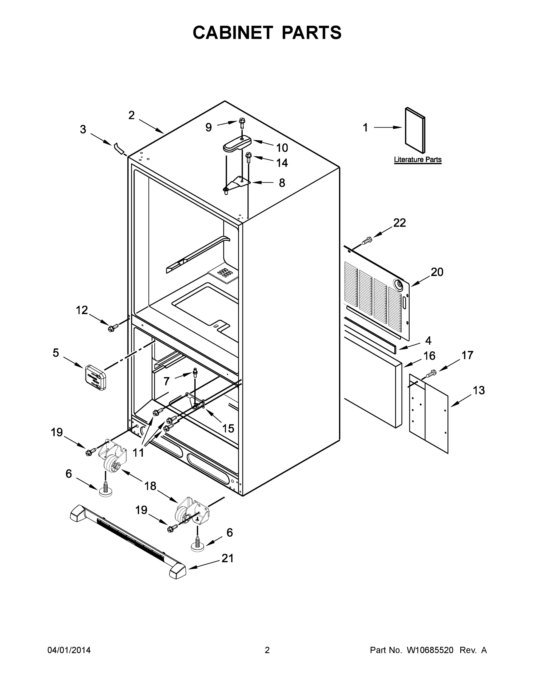 02 - CABINET PARTS