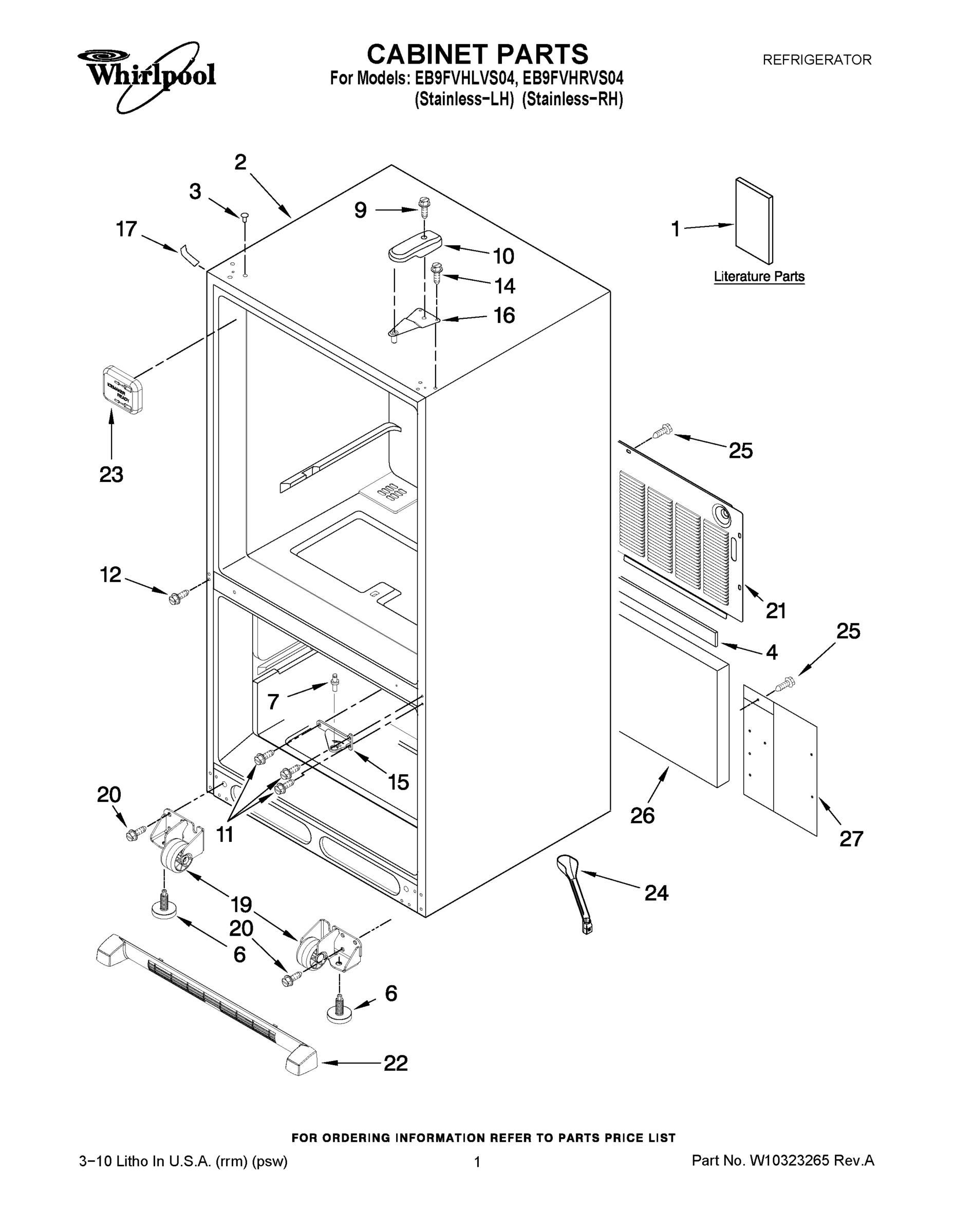 01 - CABINET PARTS