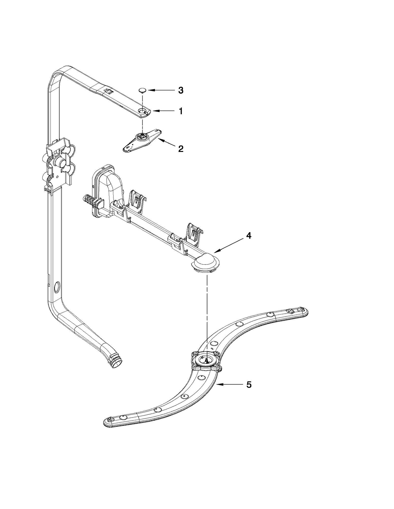 UPPER WASH AND RINSE PARTS