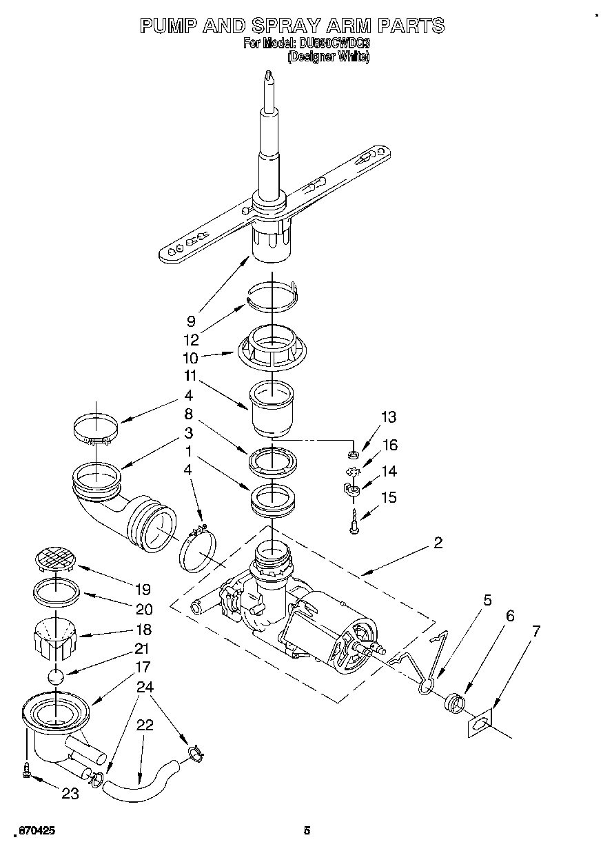 04 - PUMP AND SPRAY ARM