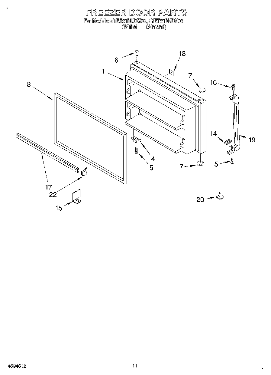 06 - FREEZER DOOR, LIT/OPTIONAL