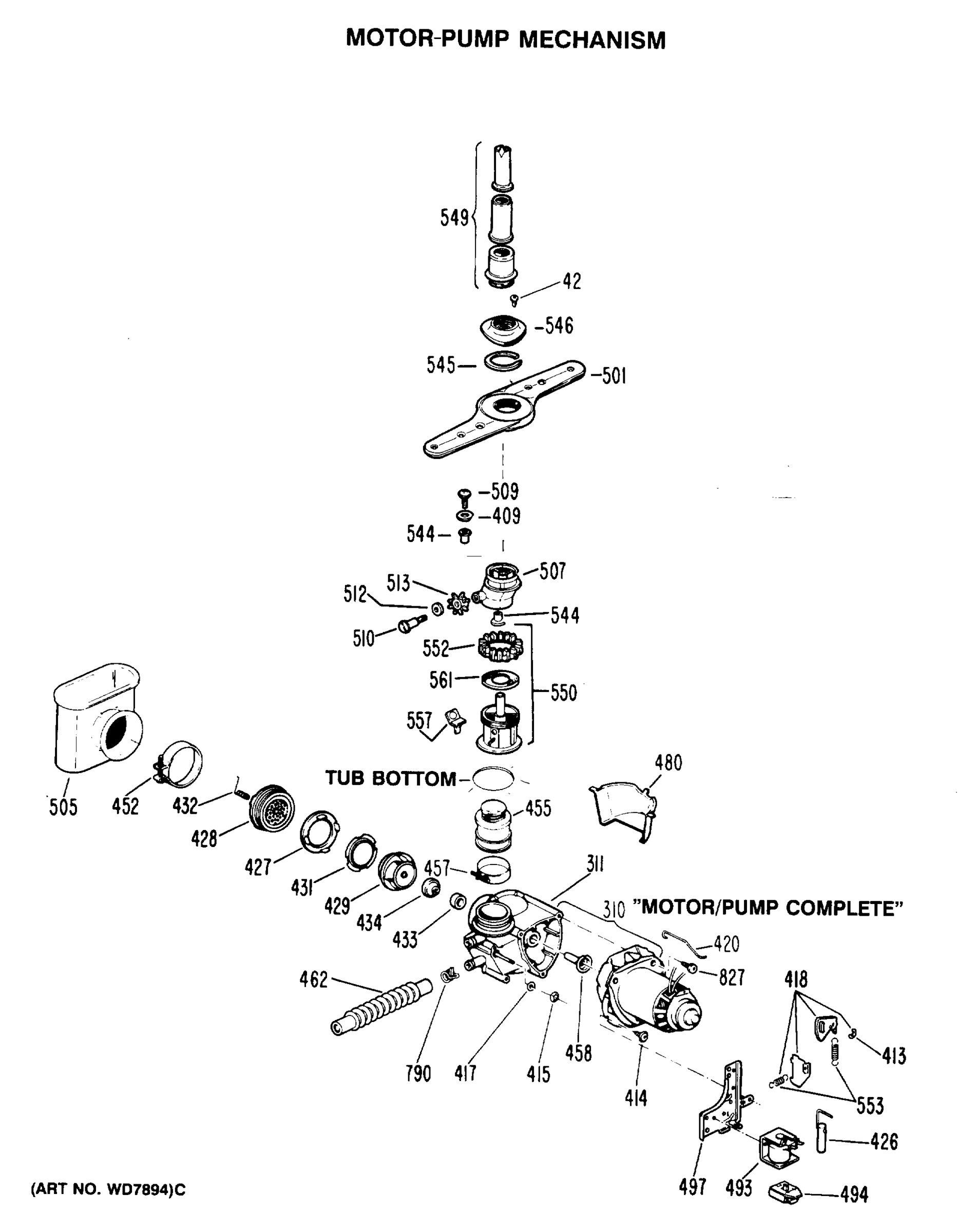 MOTOR-PUMP MECHANISM