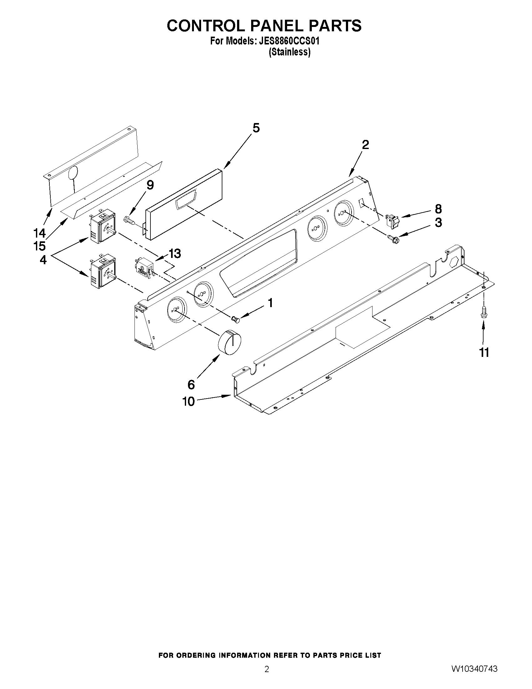 02 - CONTROL PANEL PARTS