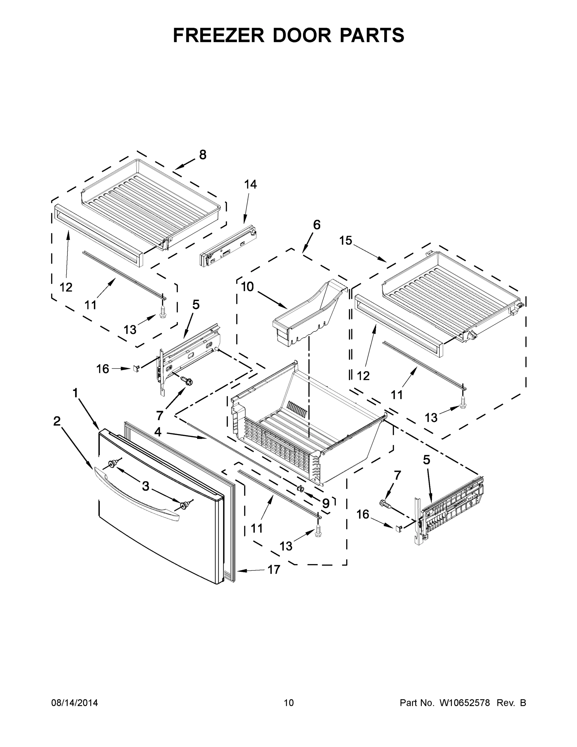 06 - FREEZER DOOR PARTS
