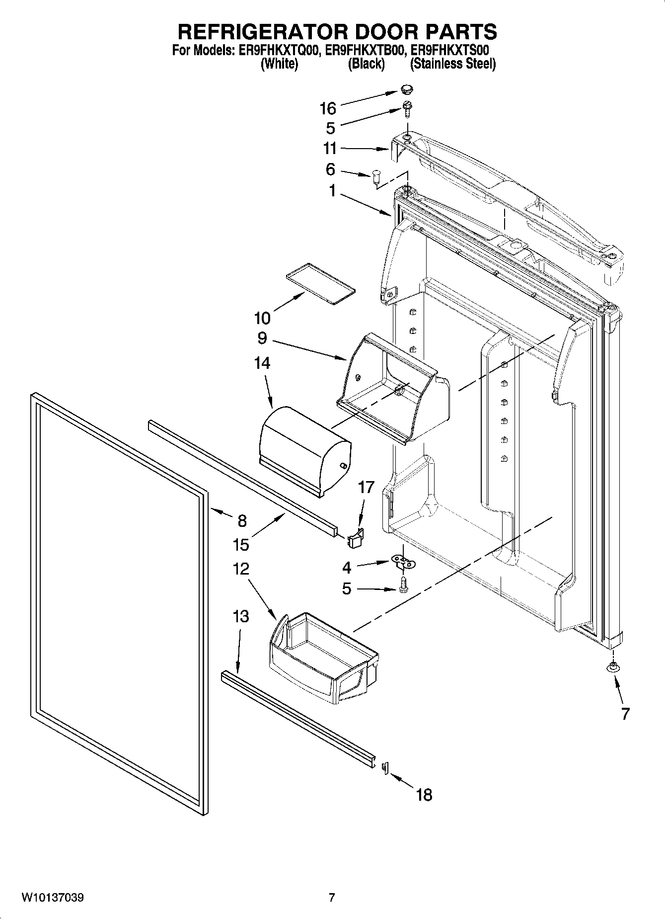 04 - REFRIGERATOR DOOR PARTS